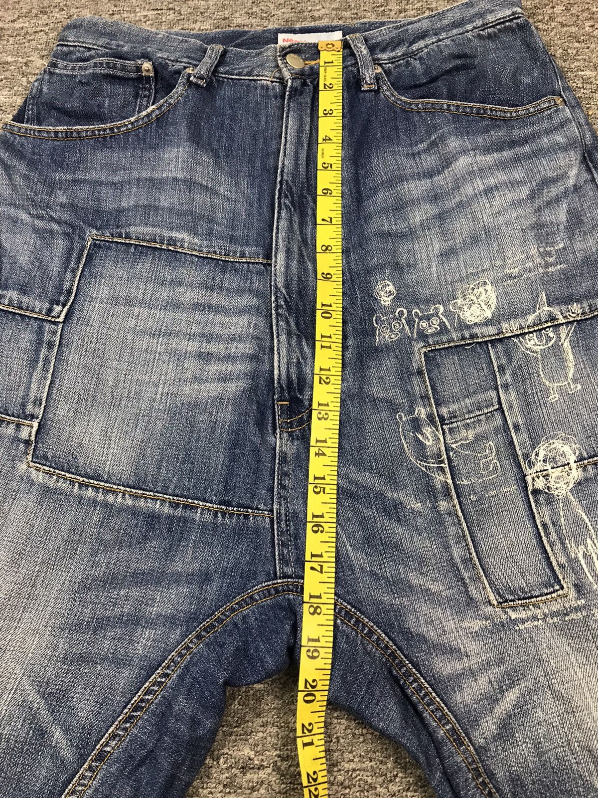 Issey Miyake × Japanese Brand × Ne-Net Ne-net denim sarouel pants Size US 32 / EU 48 - 8 Thumbnail