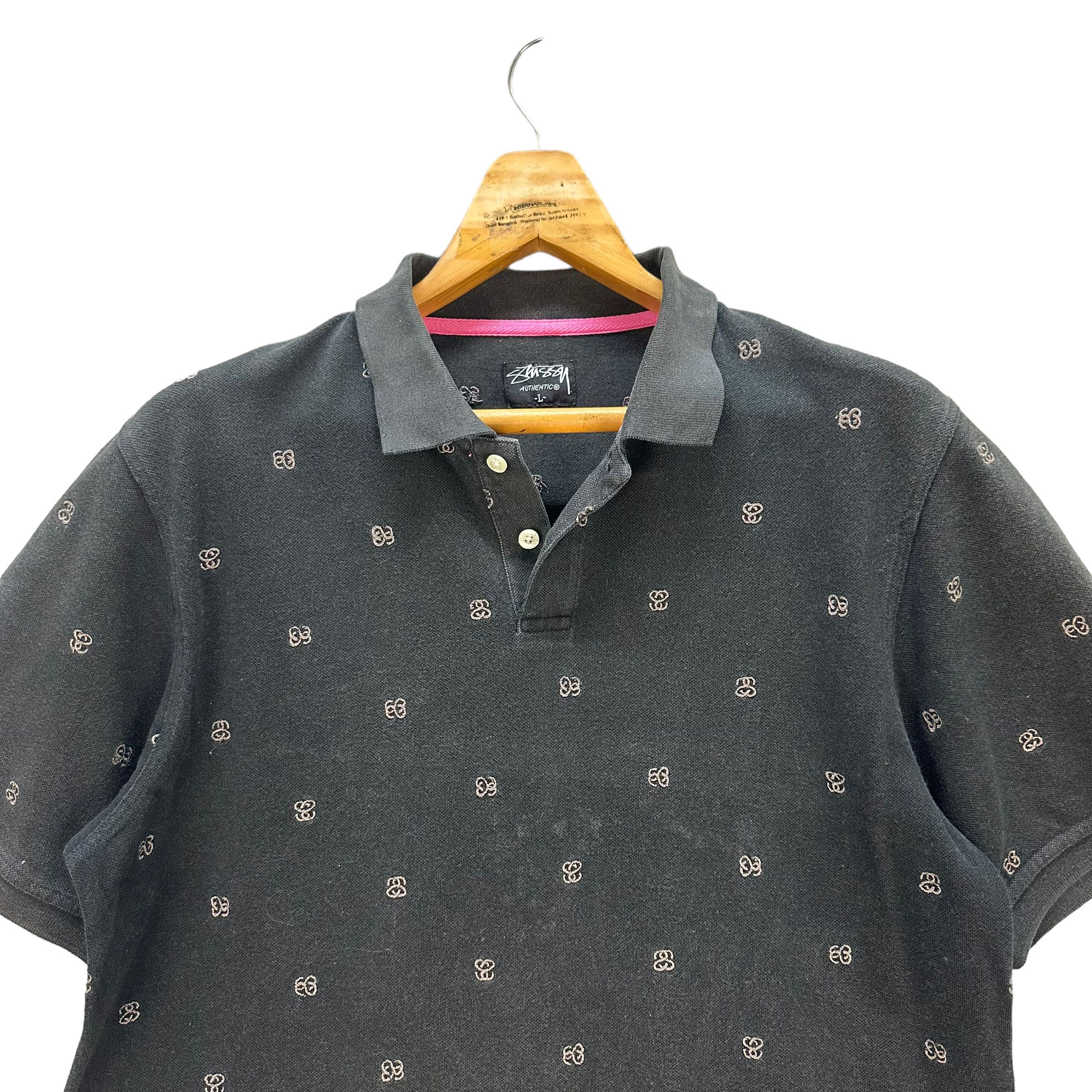 Stussy STUSSY EMBROIDERY ALLOVER SMALL LOGO POLOS #8537-013 Size US L / EU 52-54 / 3 - 2 Thumbnail