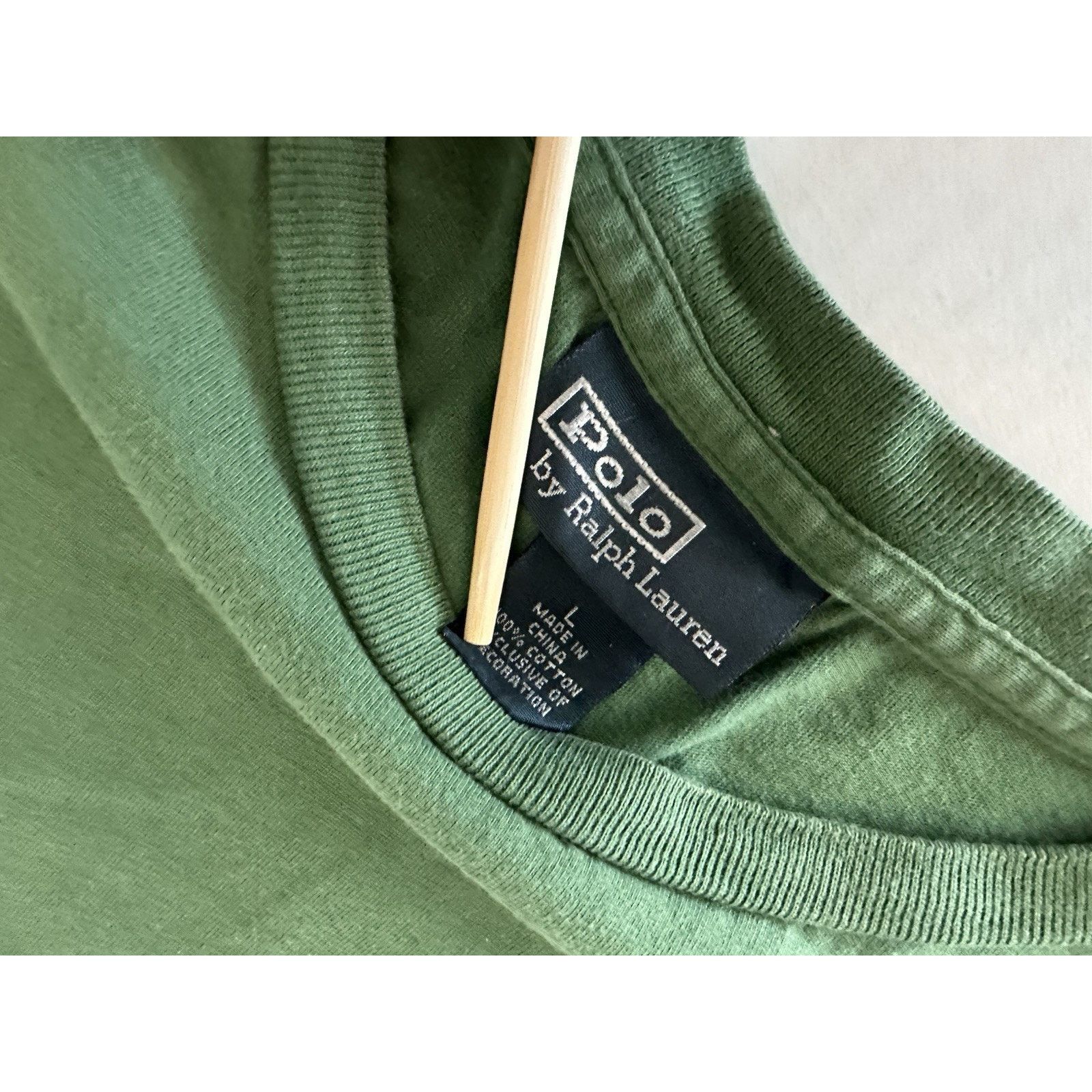 Polo Ralph Lauren Polo Ralph Lauren T-Shirt Green Sz L 100% Cotton Pony Preppy Size US L / EU 52-54 / 3 - 3 Thumbnail