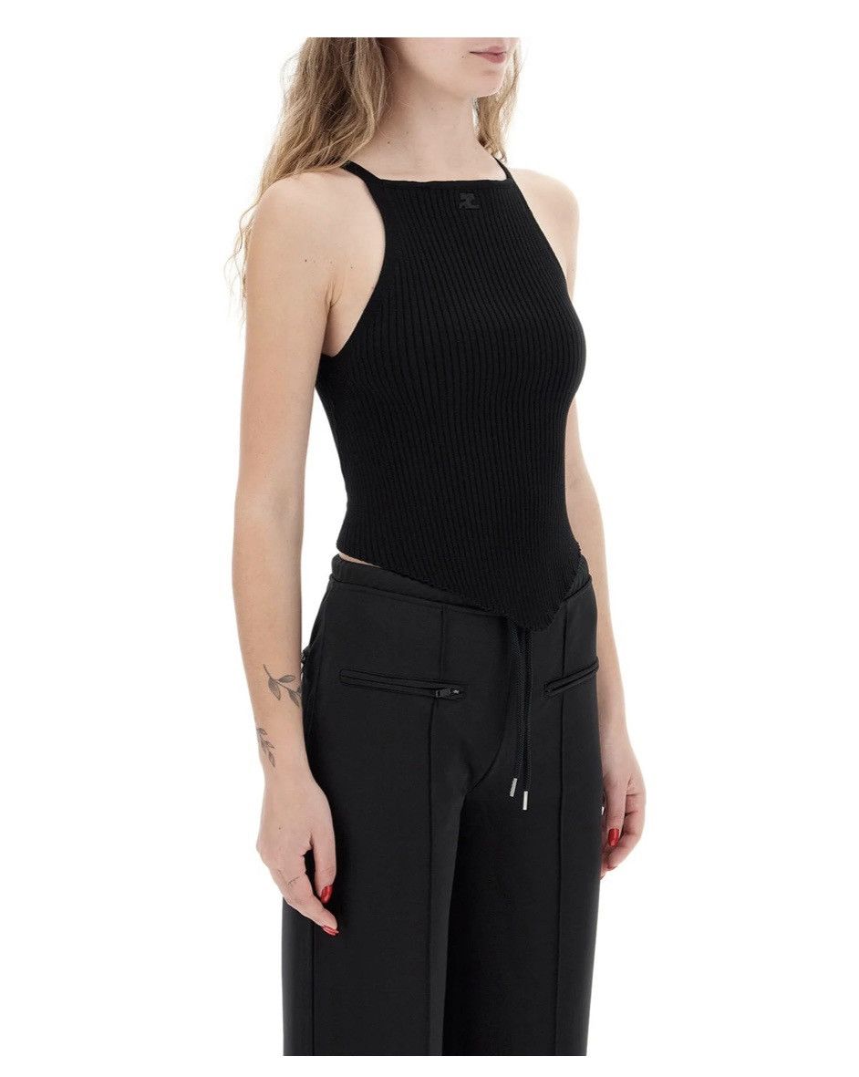 Courreges Courrèges Pointy Rib-Knit Tank Top Size S / US 4 / IT 40 - 4 Thumbnail