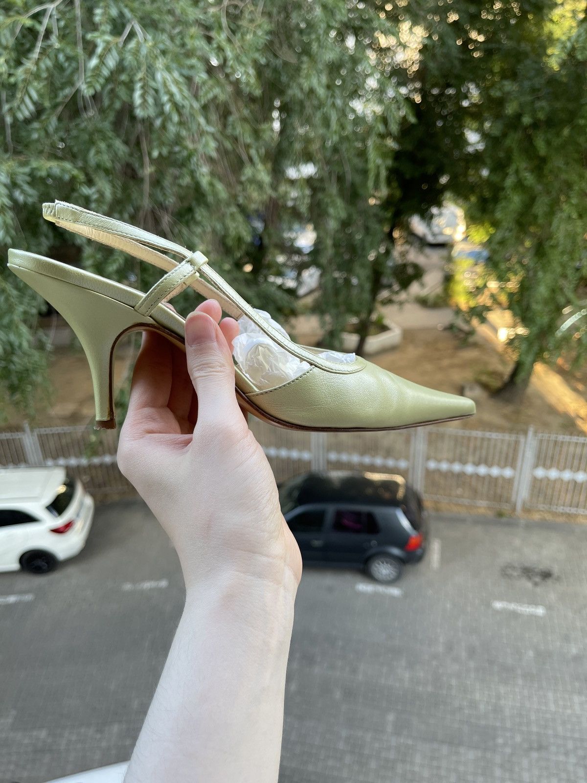 Other Elegance Paris leather sling-backs Size US 7 / IT 37 - 5 Thumbnail