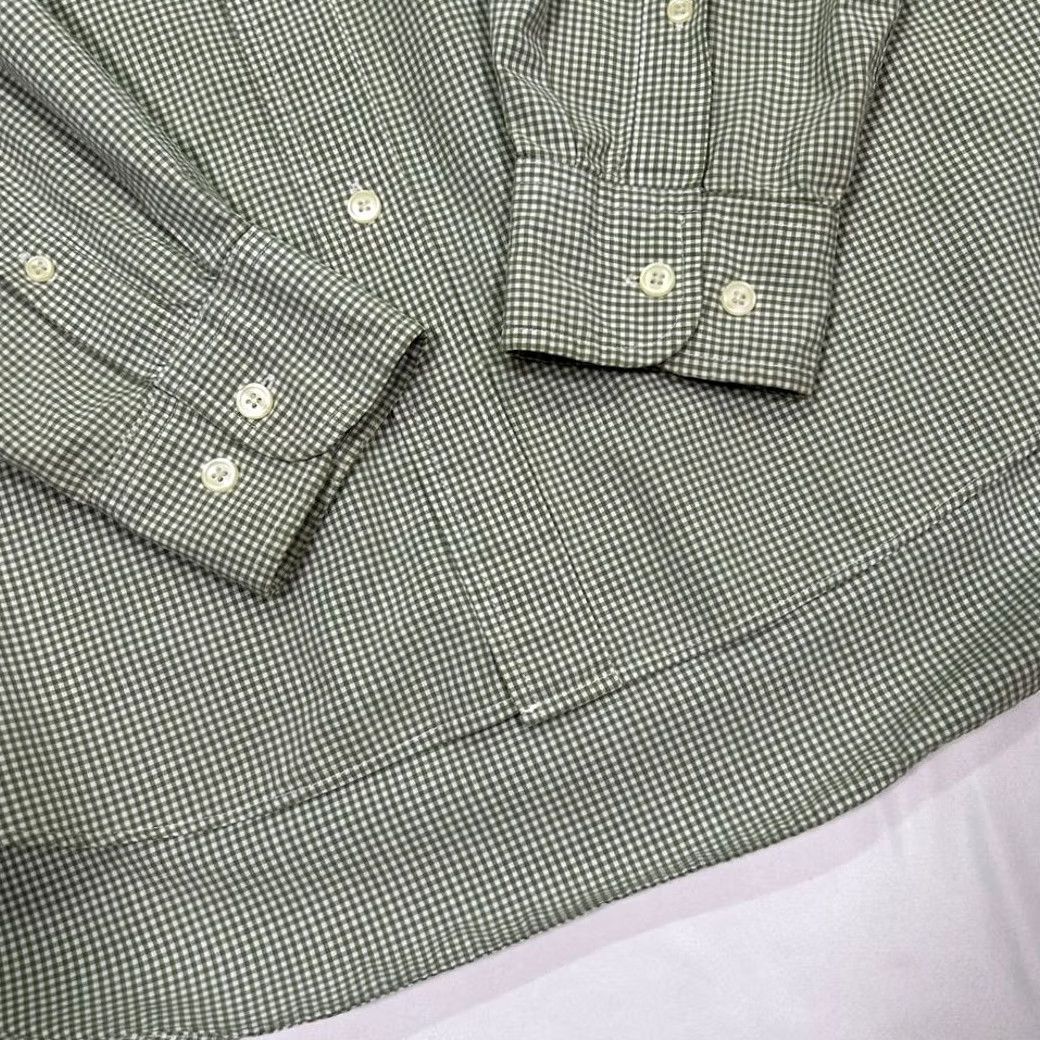 Gap VINTAGE GAP Green Gingham Check Shirt Long Sleeve Mens Large Size US L / EU 52-54 / 3 - 4 Thumbnail