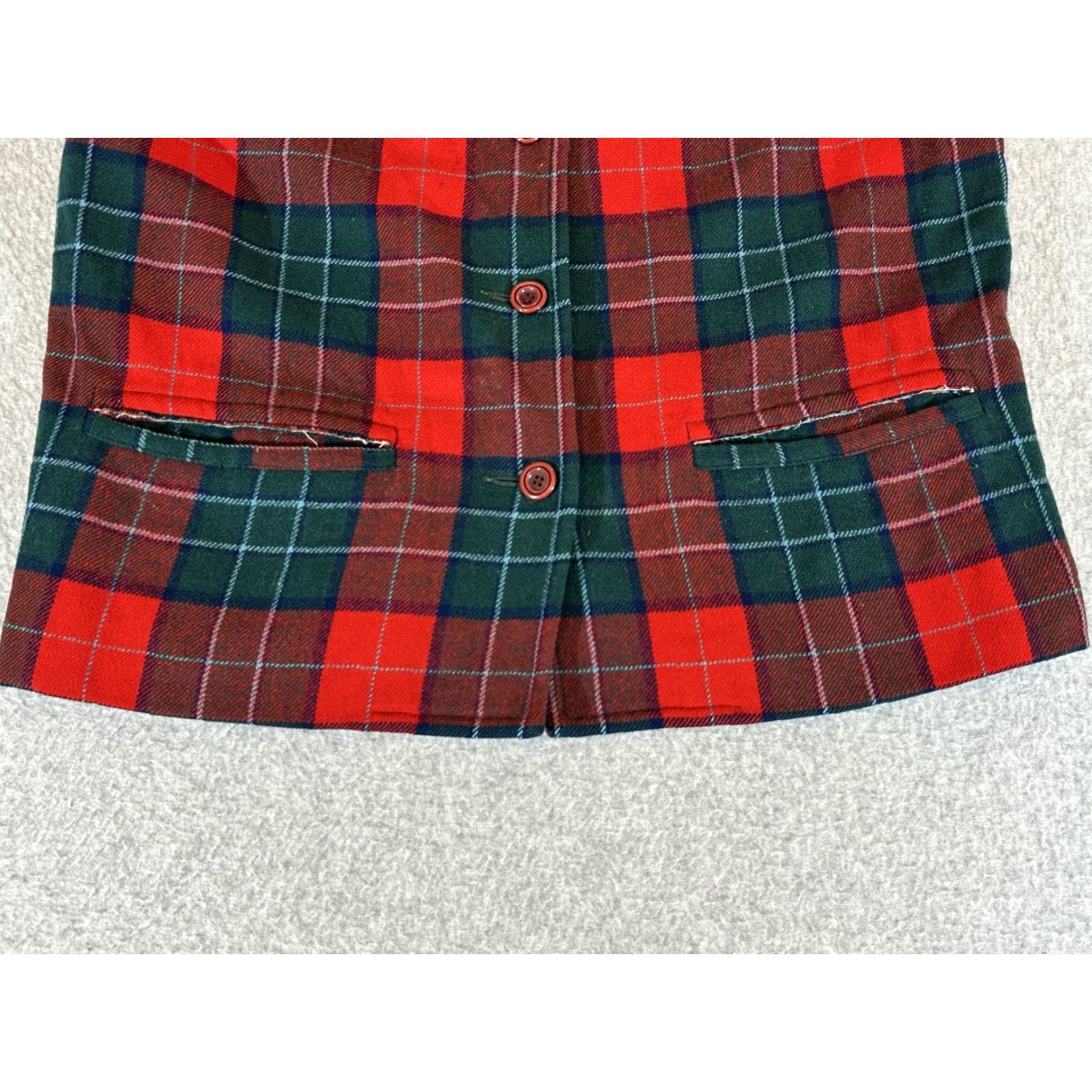 Pendleton VINTAGE Pendleton Vest Womens 10 Tartan Plaid Wool 60s Preppy Cottagecore Mens Ladies? Size L / US 10 / IT 46 - 2 Thumbnail