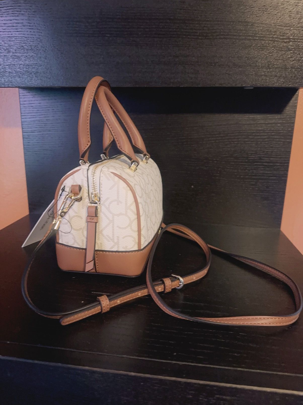 Calvin Klein Calvin Klein crossbody strip rolled top handles duffel Ca Size ONE SIZE - 3 Thumbnail