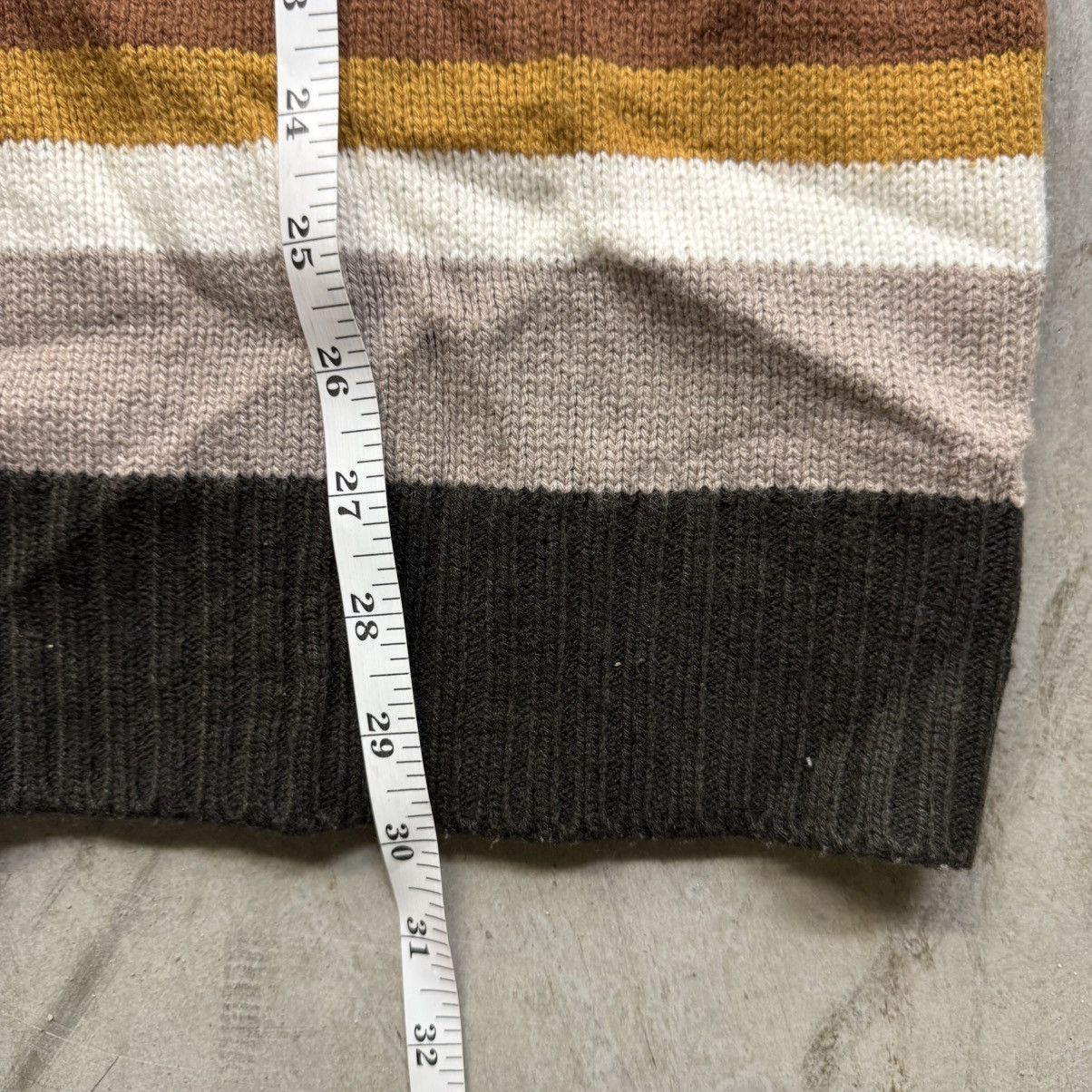 Vintage Vintage 90s Y2K BTL Vintage Striped Knit Sweater Fits XL Size US XL / EU 56 / 4 - 6 Thumbnail
