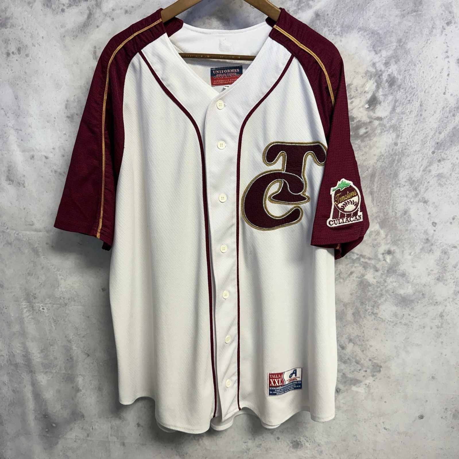 Vintage Tomateros de Culiacan Baseball Jersey Size 2XL White Size US XXL / EU 58 / 5 - 1 Thumbnail