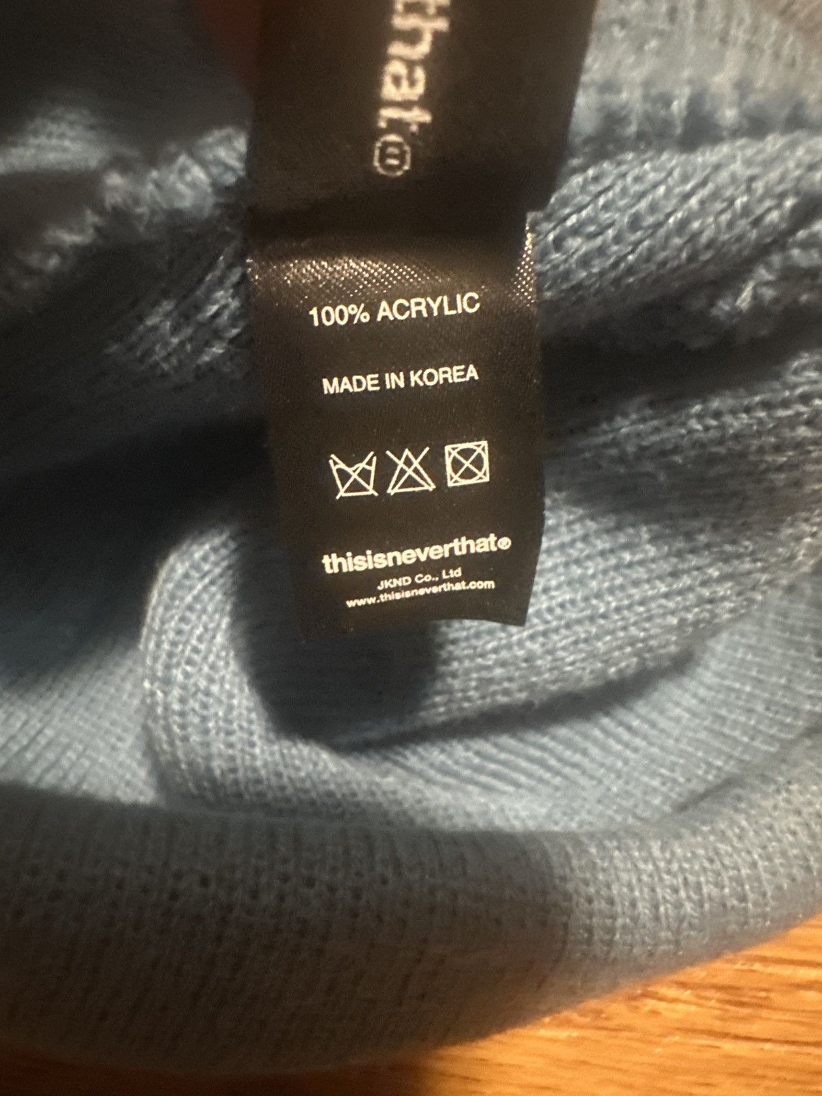 thisisneverthat SE/SP01 Light Blue Beanie Size ONE SIZE - 2 Thumbnail