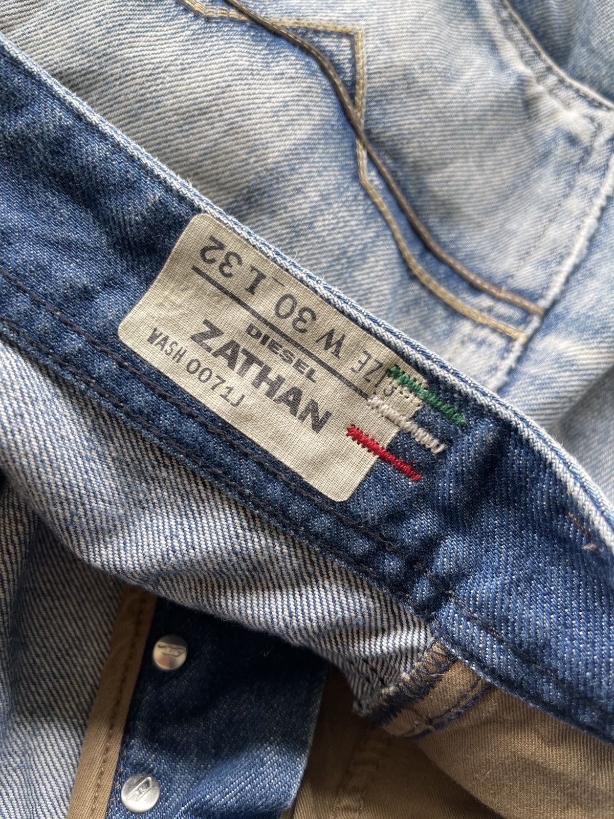 Diesel Diesel Zathan Distressed Flare Denim Size US 30 / EU 46 - 15 Thumbnail