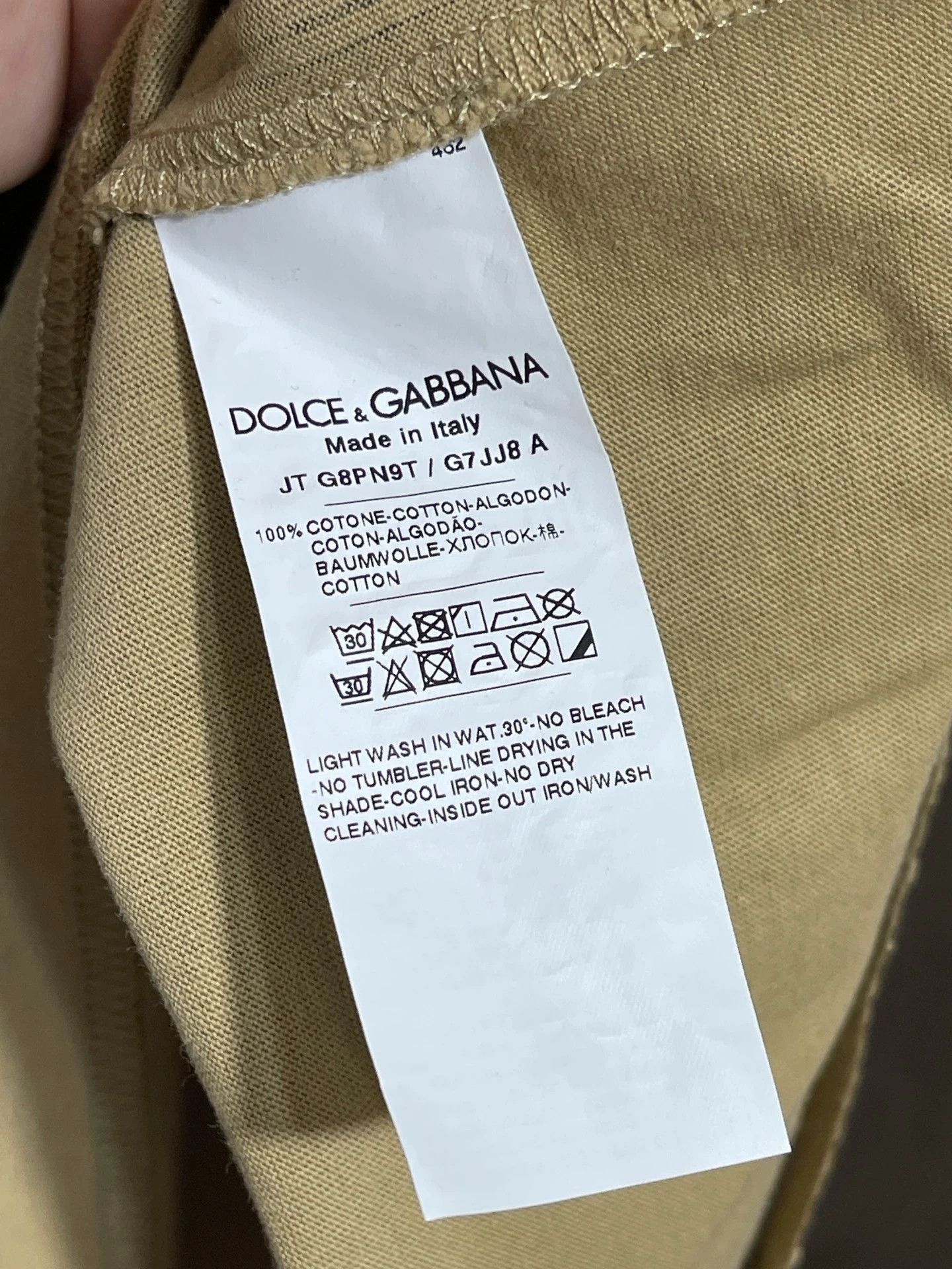 Dolce & Gabbana Dolce & Gabbana Oversize Cotton Short Sleeve T-Shirt Size US S / EU 44-46 / 1 - 6 Thumbnail
