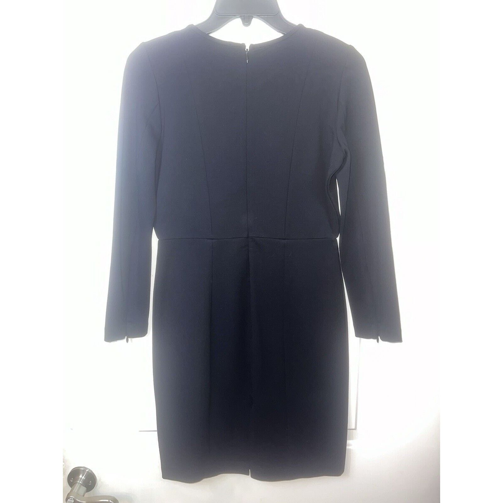 & Other Stories J Crew Long Sleeve Pencil Dress Black Size 6P GenuineLeather Size M / US 6-8 / IT 42-44 - 3 Thumbnail