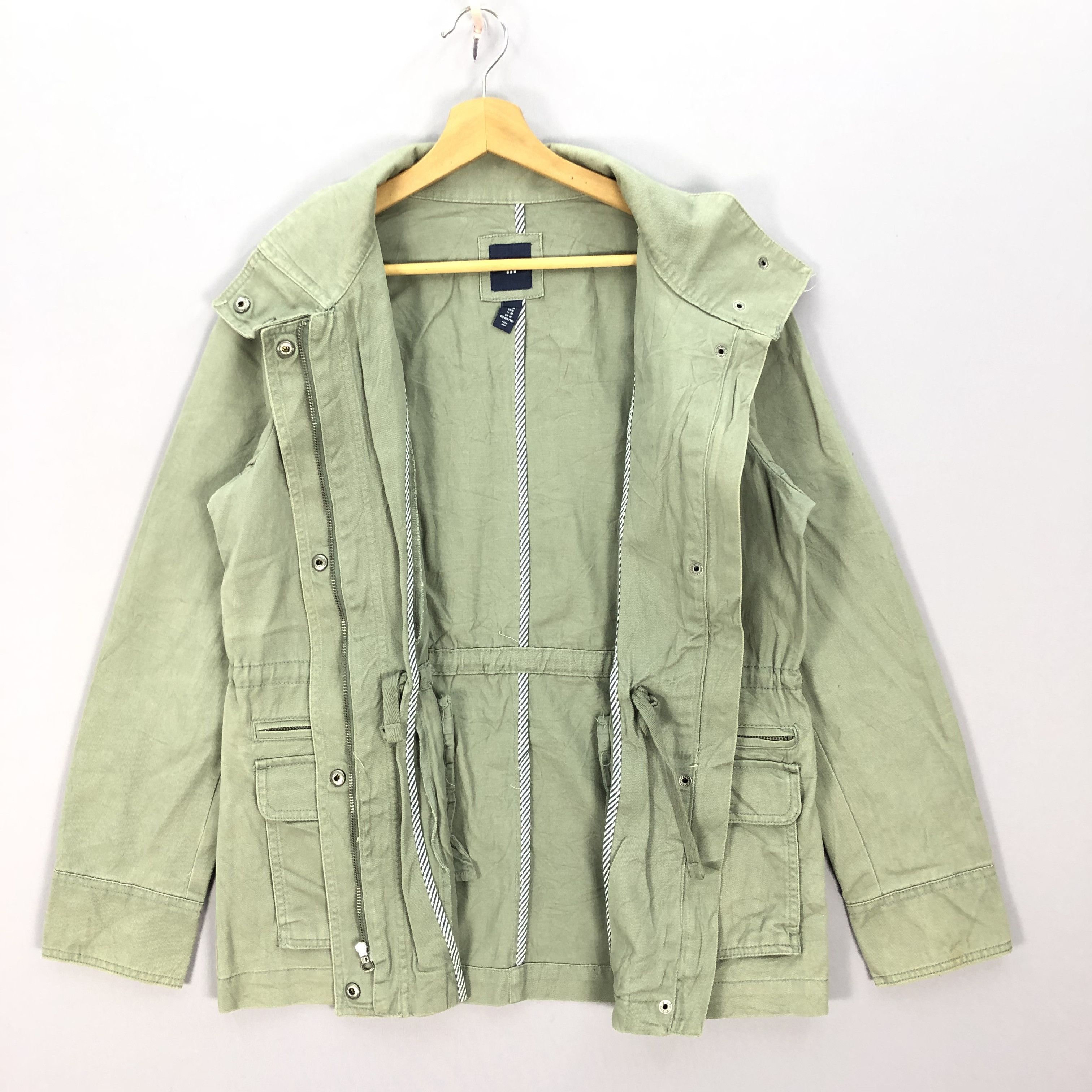 Japanese Brand × Vintage Vintage Military Olive Green Zipper Jacket Size US M / EU 48-50 / 2 - 5 Thumbnail