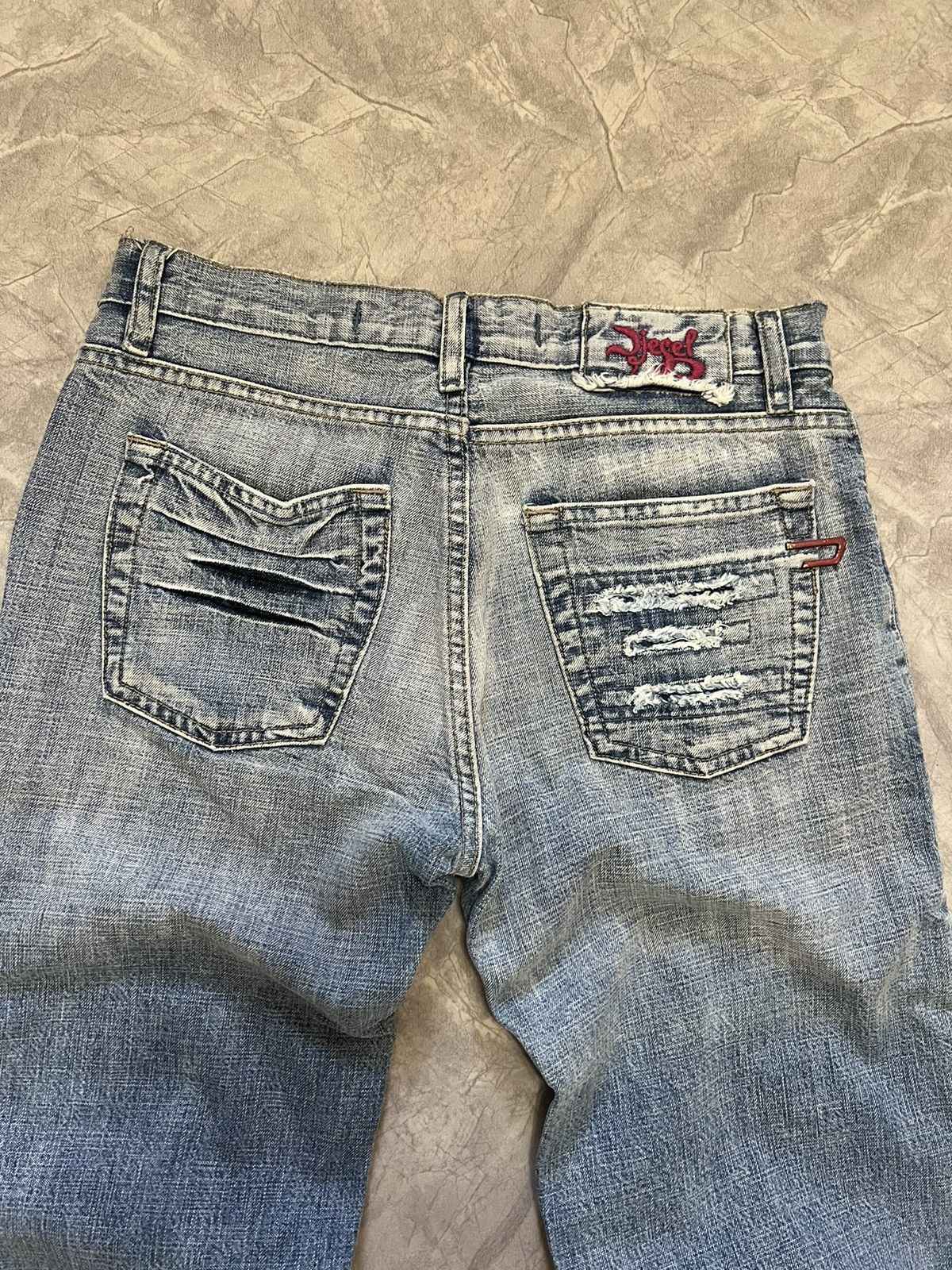 Diesel Crazy Vintage 90s Diesel Flared Baggy Jeans Size 30" / US 8 / IT 44 - 2 Thumbnail