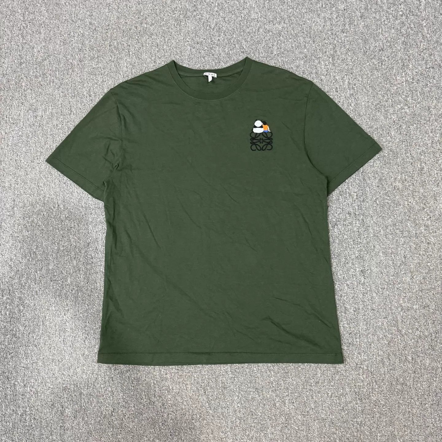 Loewe Loewe Suna Fujita x Deep Green Panda Logo T-shirt M New Size US M / EU 48-50 / 2 - 1 Thumbnail