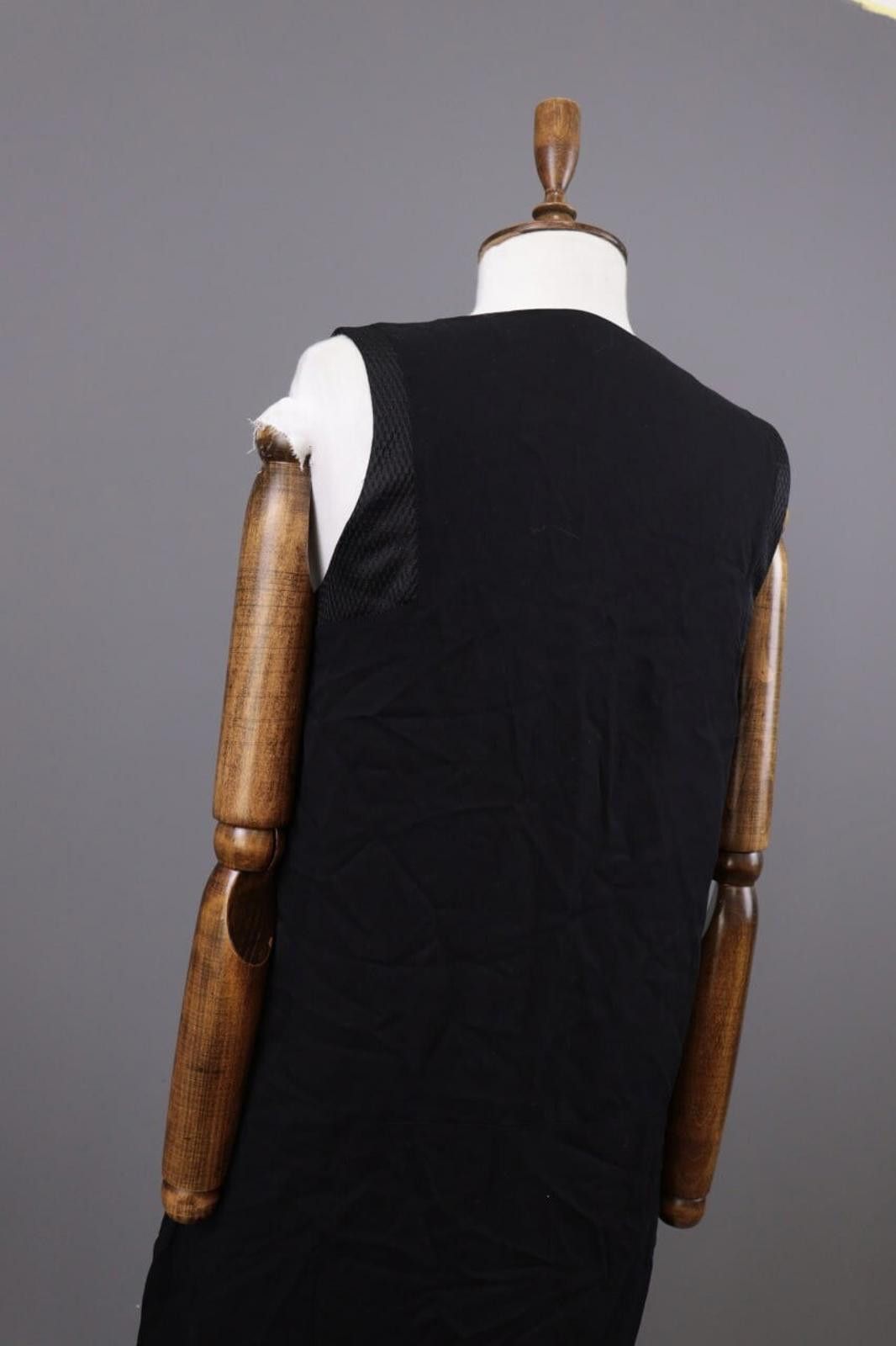 Designer Cop Copine Black Wham Robe Tank Shift Midi Dress Size 40 / M Size M / US 6-8 / IT 42-44 - 12 Thumbnail