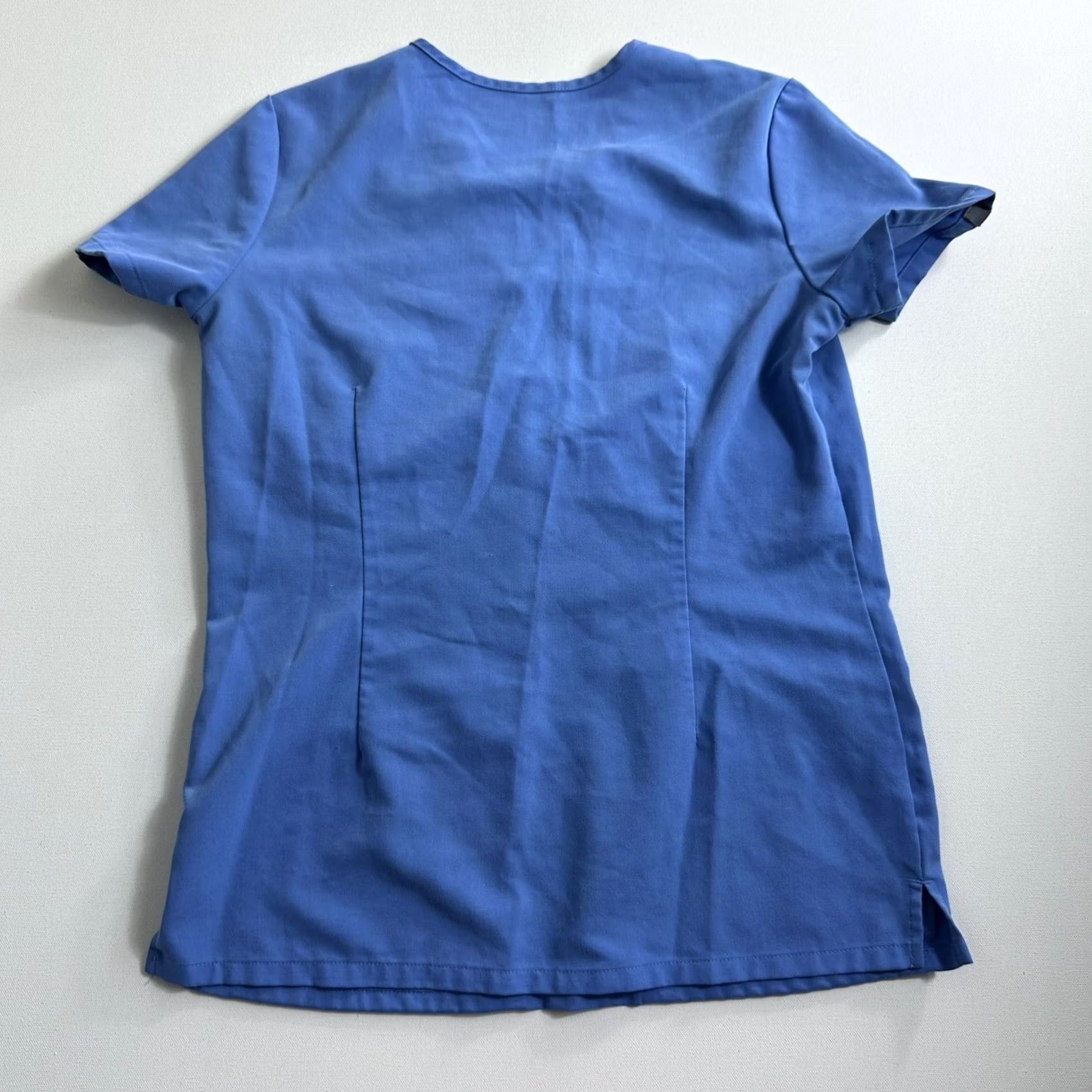 Vintage FIGS Catarina Hand Front Pockets Solid Blue Scrub Top Womens XXS Uniform Size XXS / US 00 / IT 34 - 2 Thumbnail