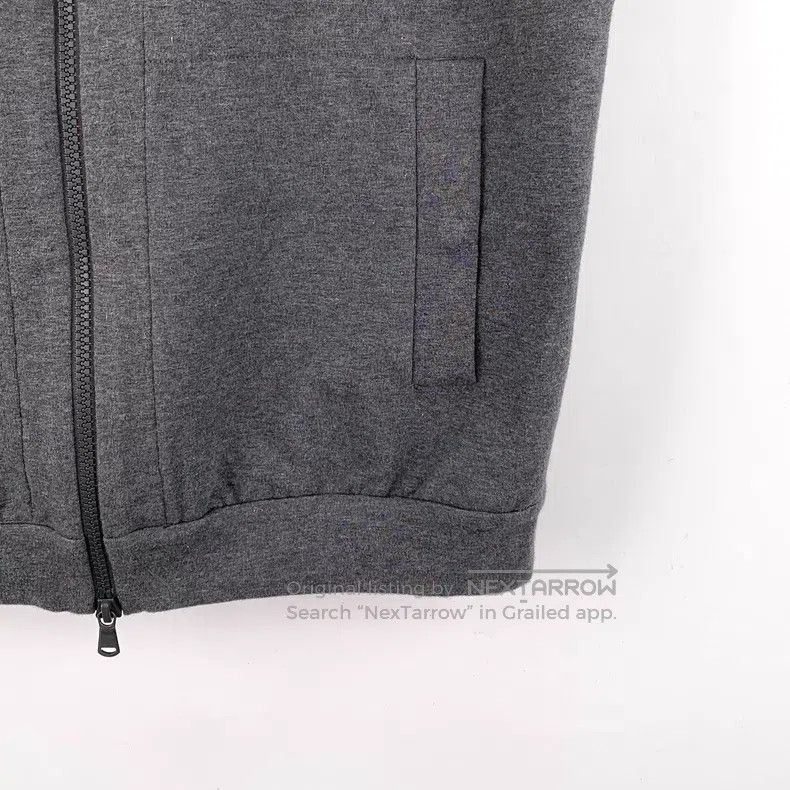 Brunello Cucinelli Brunello Cucinelli Dark grey cotton hooded drawstring zip- Size XS / US 0-2 / IT 36-38 - 4 Thumbnail