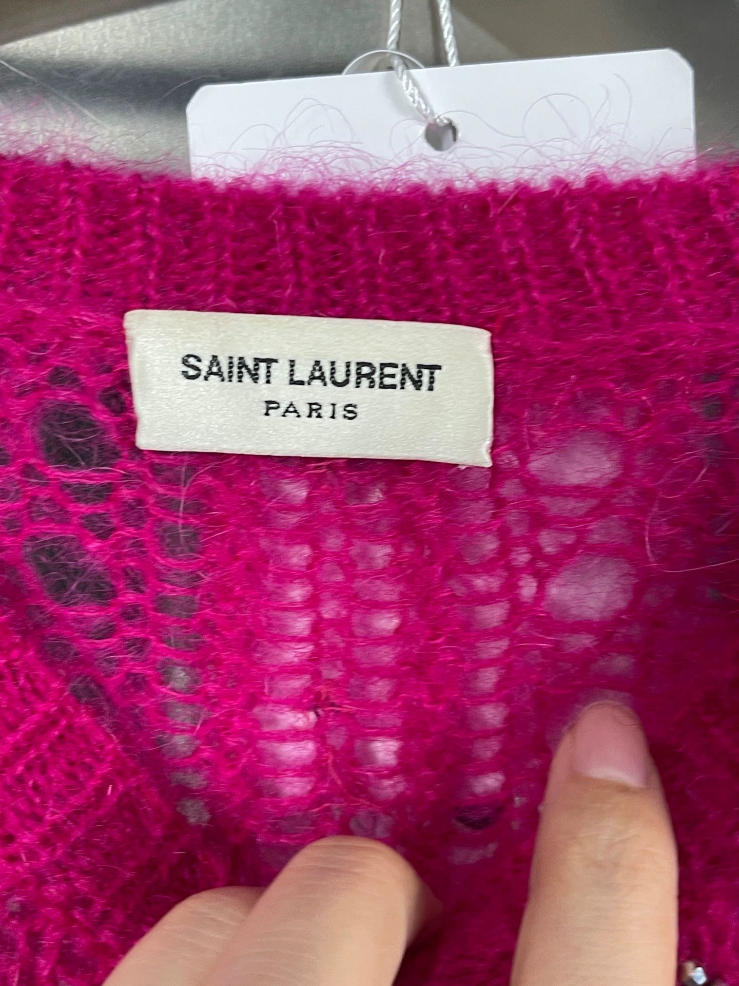 Saint Laurent Paris SLP Crystal Sweater Size S New Size S / US 4 / IT 40 - 6 Thumbnail