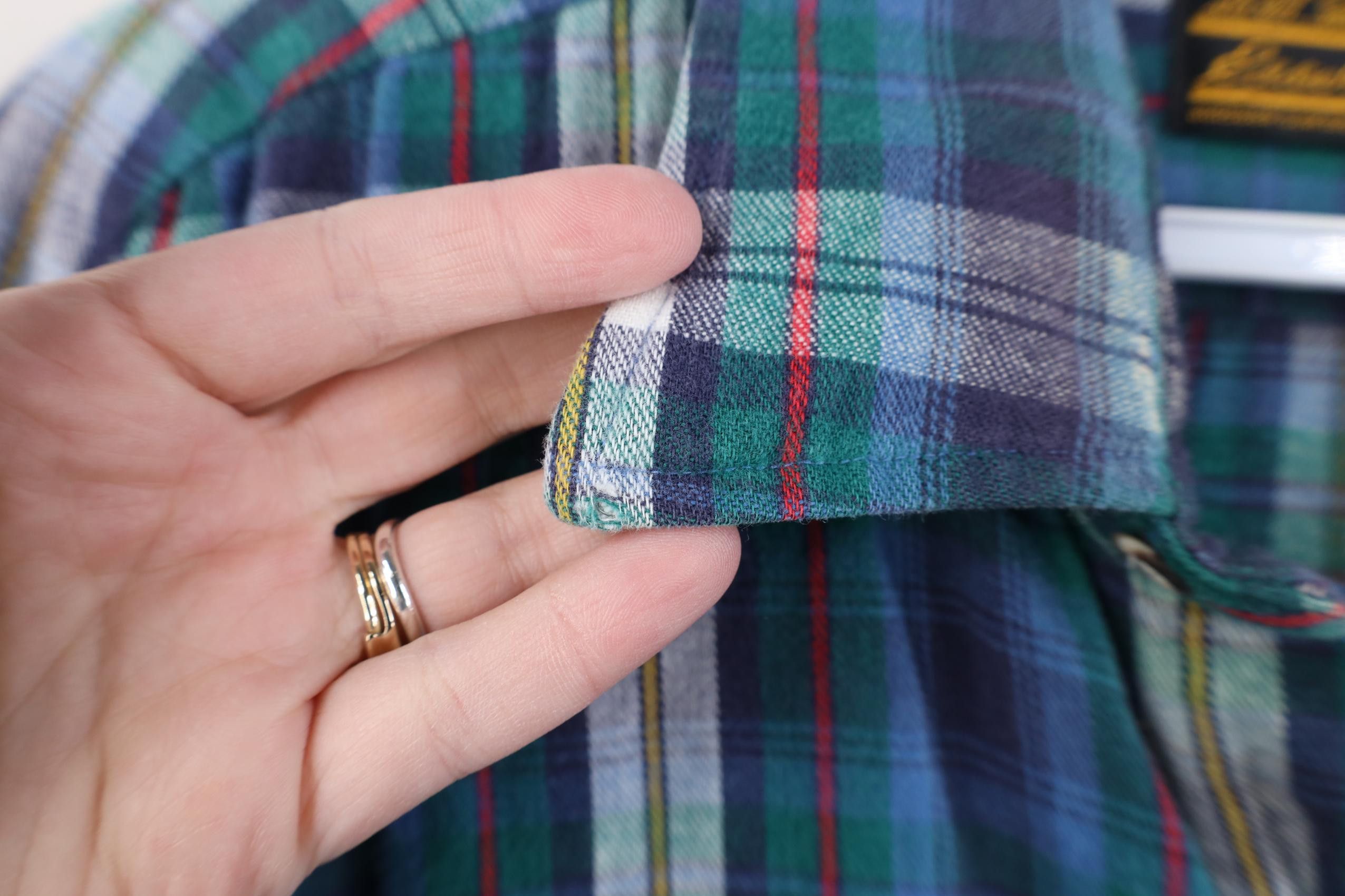 Eddie Bauer Vintage 90s Eddie Bauer Baggy Fit Flannel Button Shirt USA Size US L / EU 52-54 / 3 - 8 Thumbnail