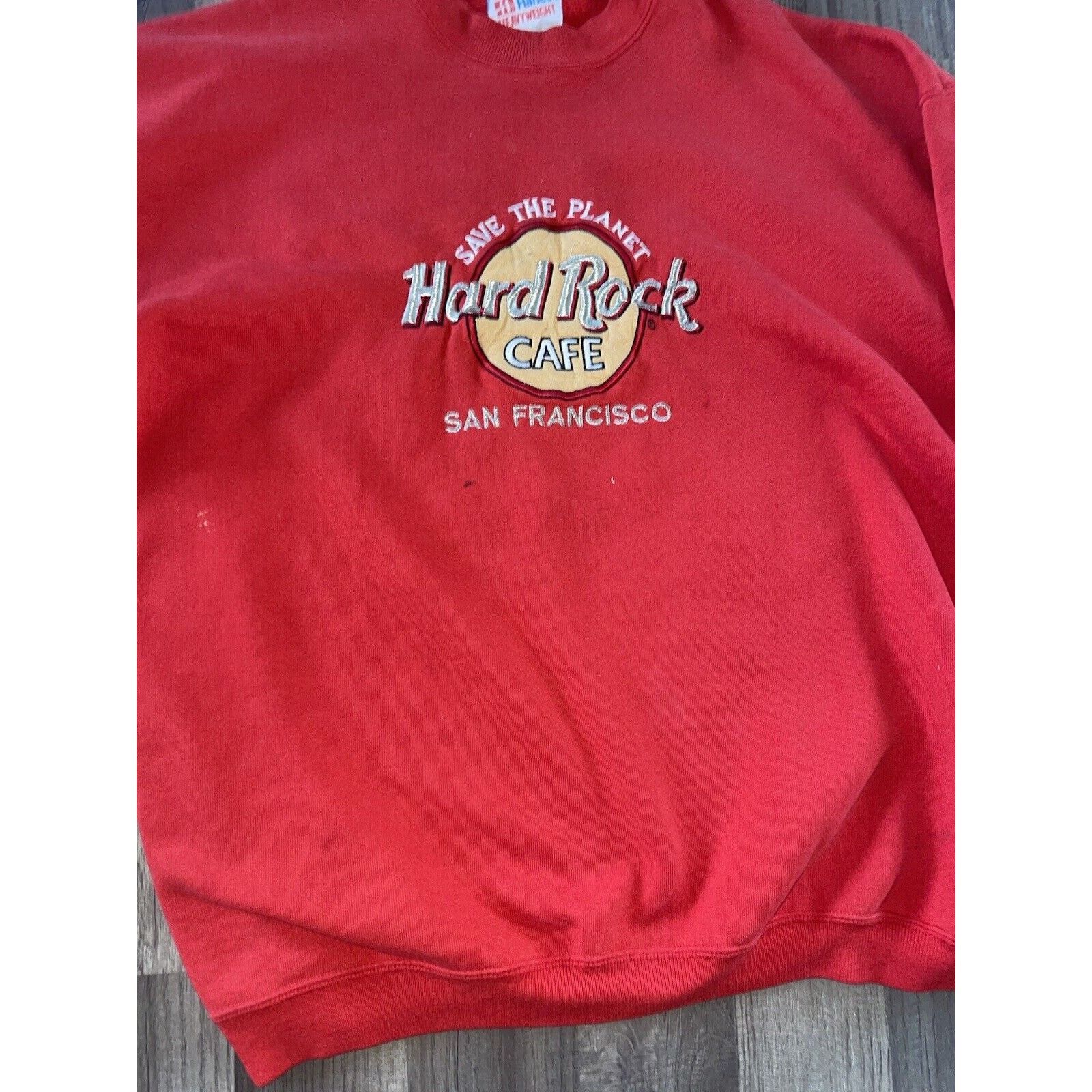 Hard Rock Cafe × Vintage Vintage Hard Rock Cafe San Francisco Crewneck XL Made in USA Size US XL / EU 56 / 4 - 3 Thumbnail