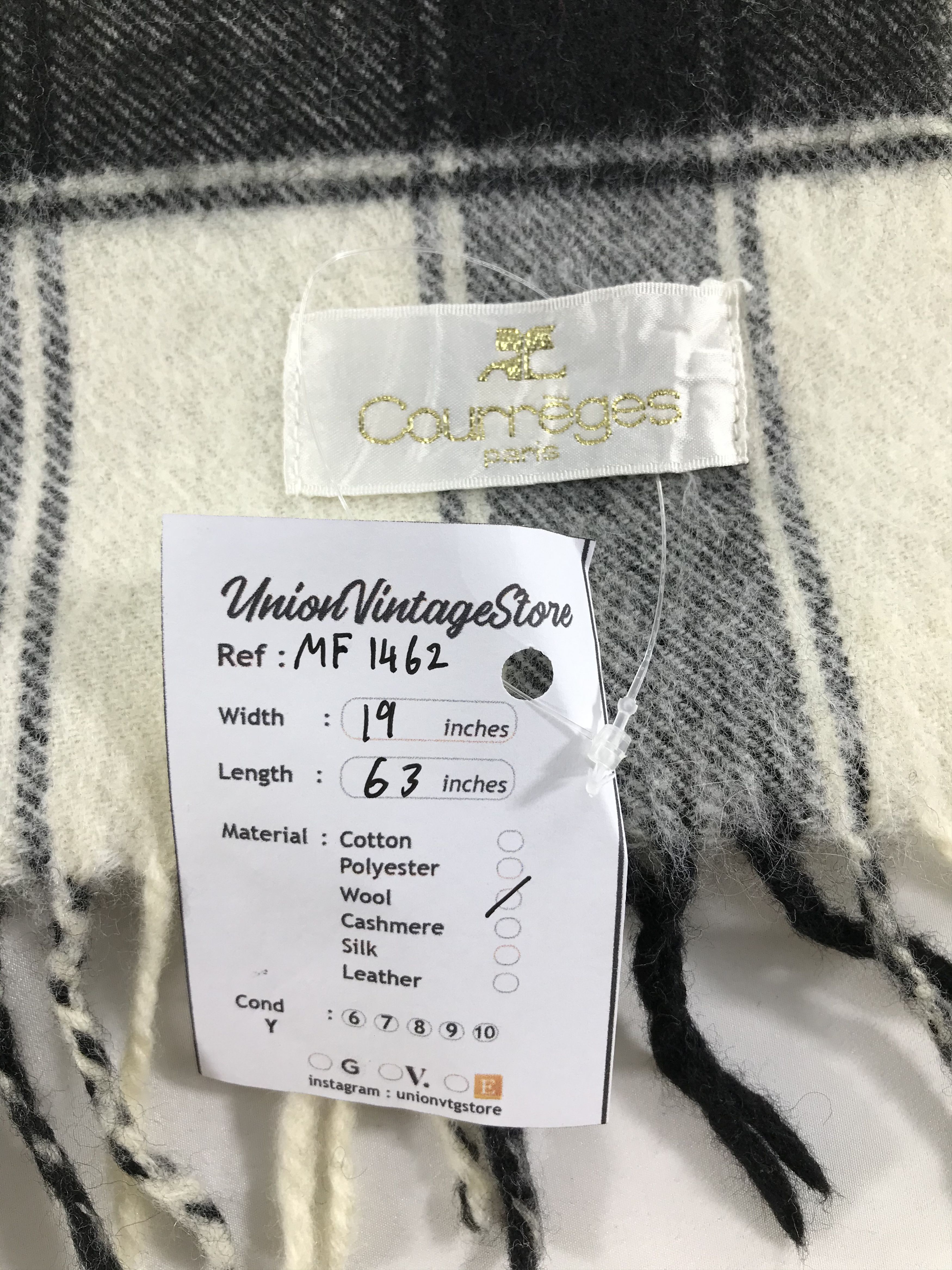 Courreges Vintage Courreges Scarf/Muffler/Neckwear MF1462 Size ONE SIZE - 5 Thumbnail