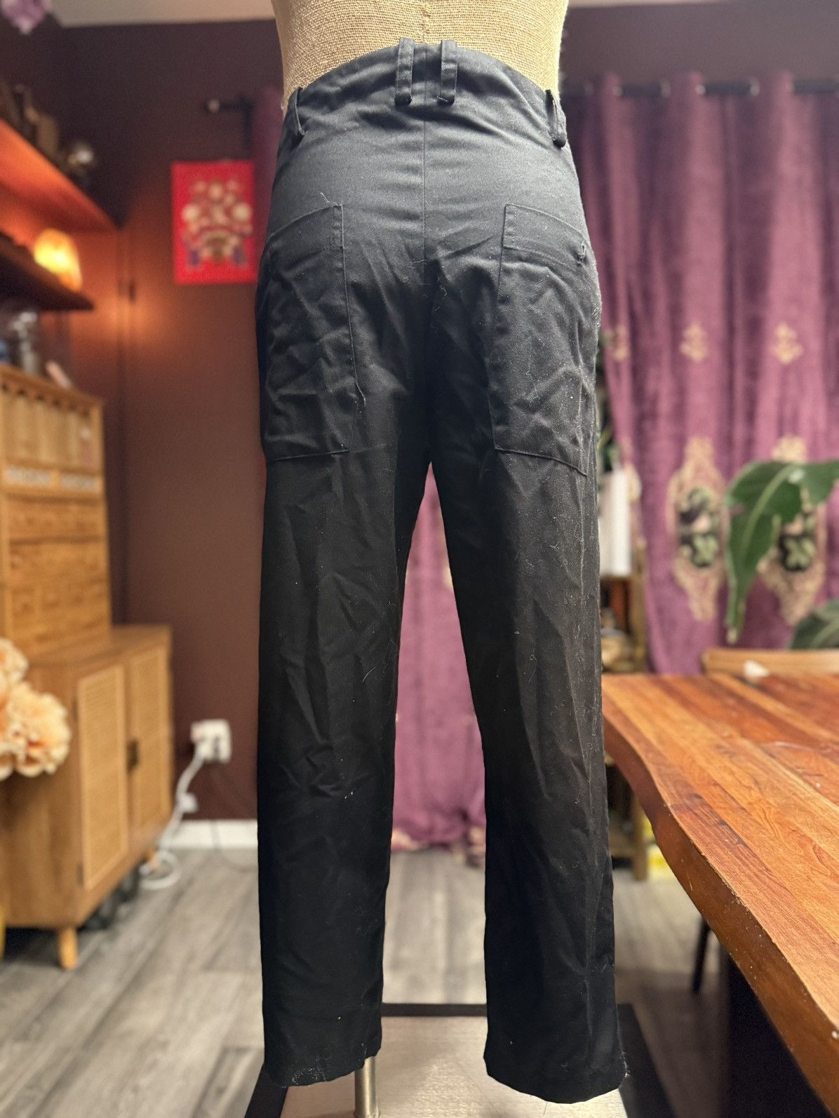 Other Black Slim Pants with Bold Gold Spiderweb Graphic Size US 29 - 7 Thumbnail
