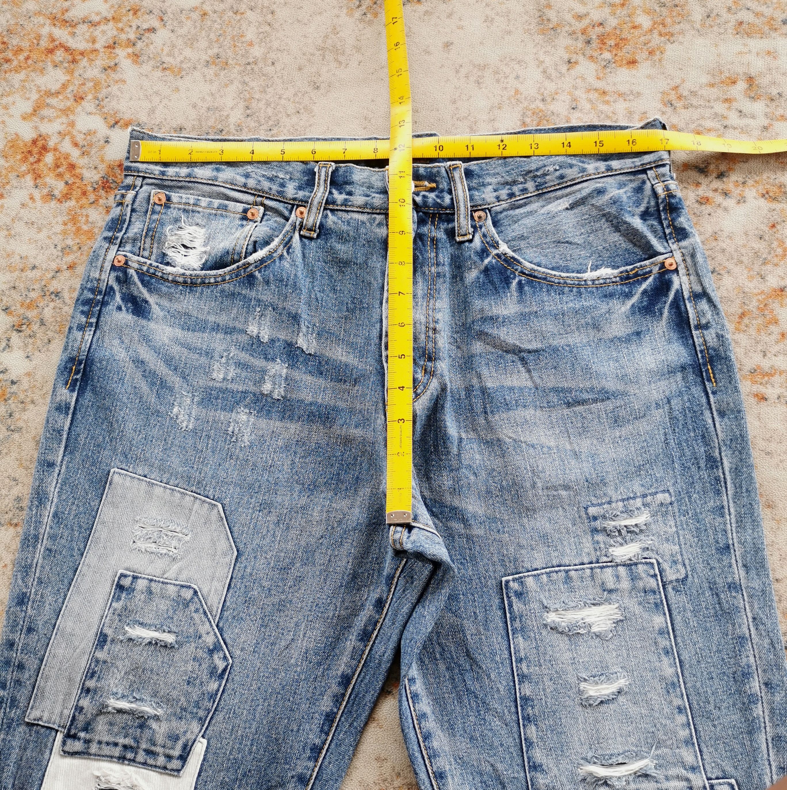 Kapital Rag Machine Patchwork Jeans Style Look Kapital Size US 34 / EU 50 - 2 Thumbnail