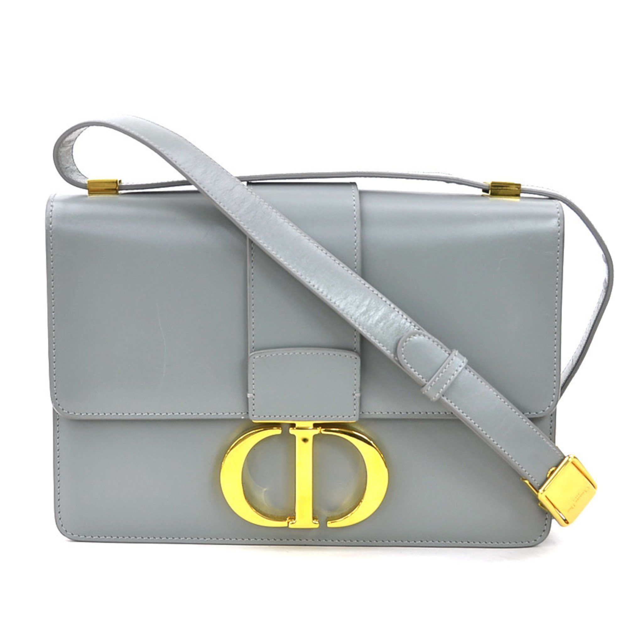 Dior Christian Dior Shoulder Bag 30 Montaigne Leather Grey Gold Women's e60458g Size ONE SIZE - 1 Thumbnail