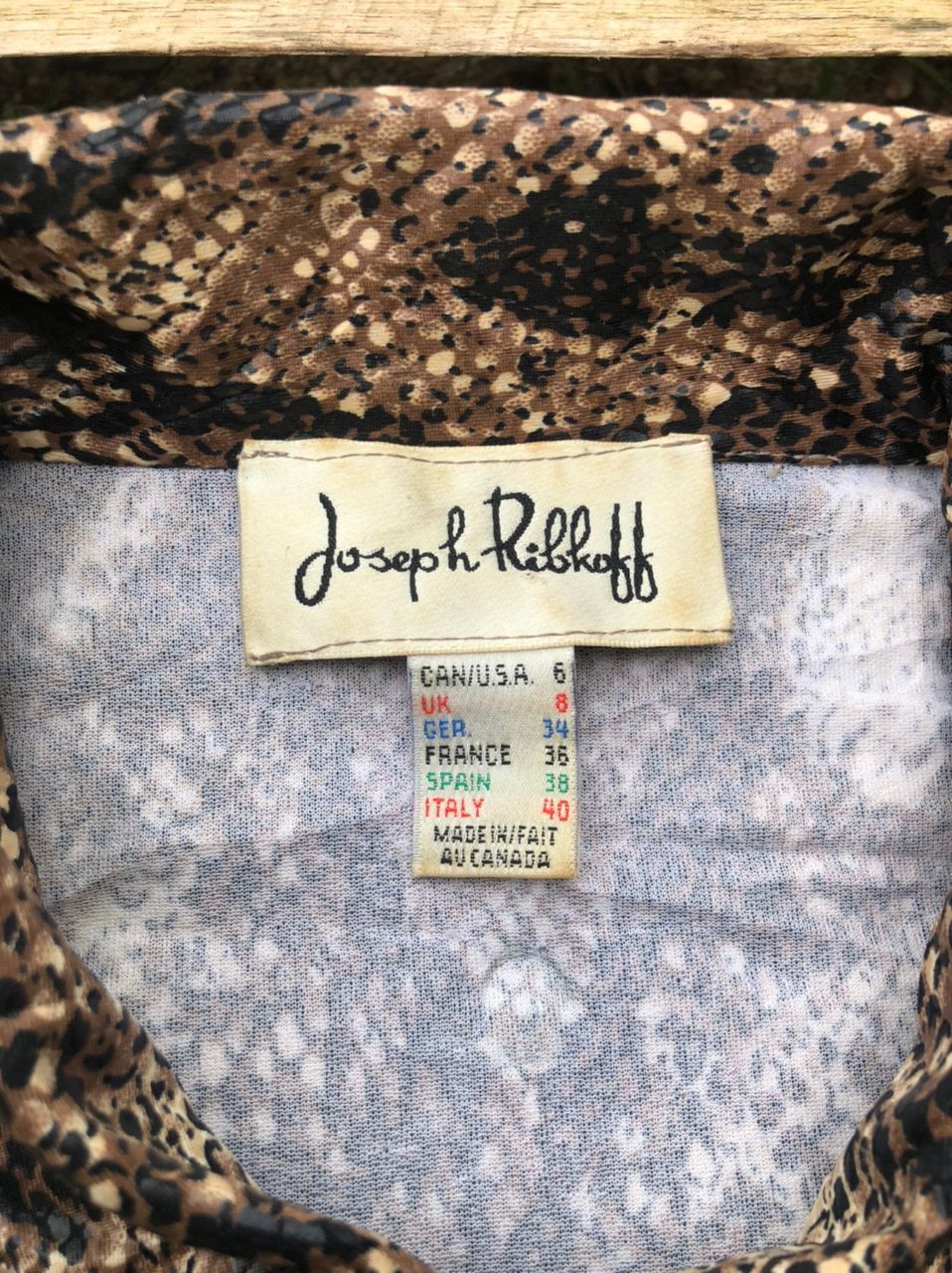 Joseph Ribkoff × Vintage Vintage Joseph Ribkoff Cropped Zipper Jacket Snake Print Size S / US 4 / IT 40 - 3 Thumbnail