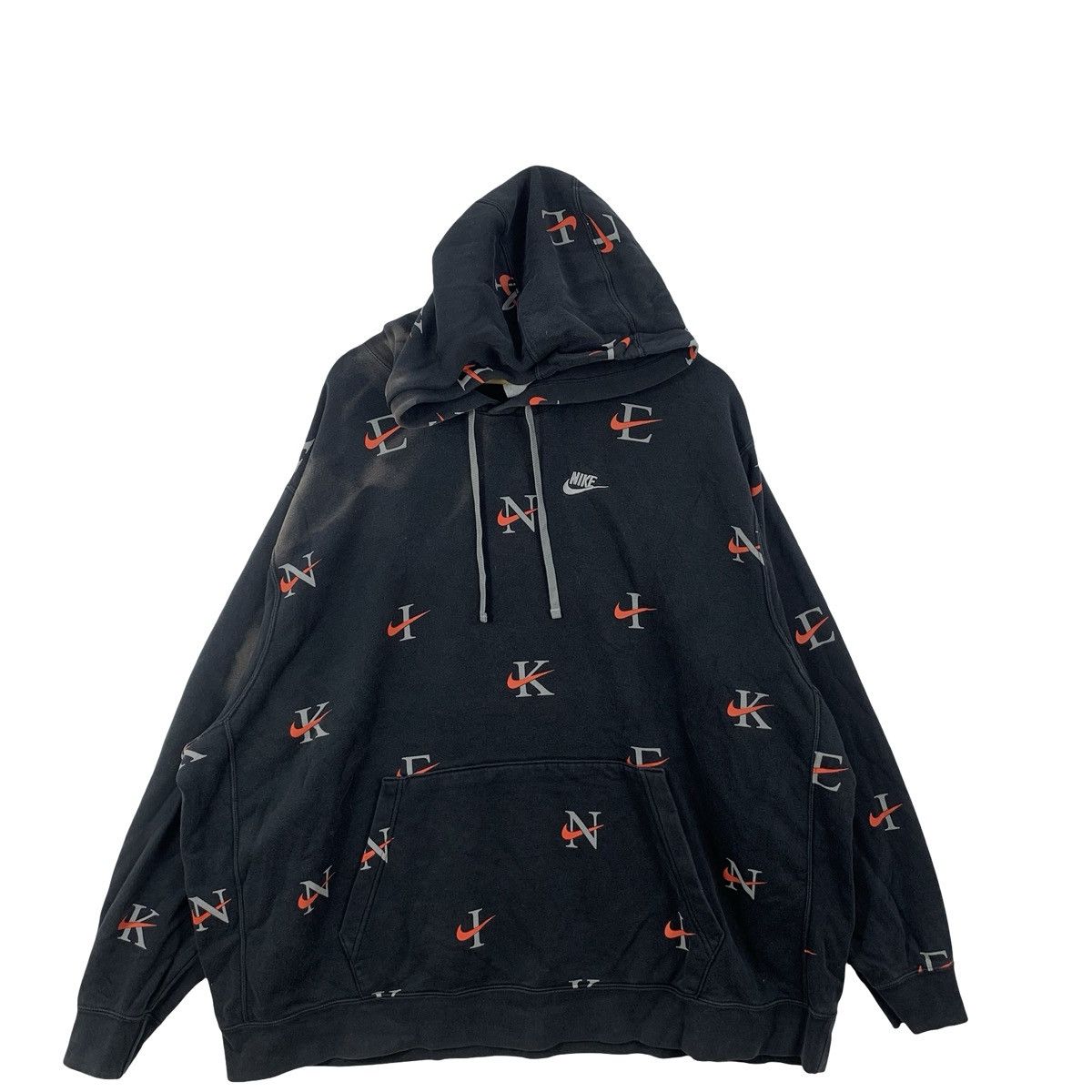Nike NIKE SWOOSH Minimalist Embroidered Logo Full Print Hoodie Size US XXL / EU 58 / 5 - 4 Thumbnail