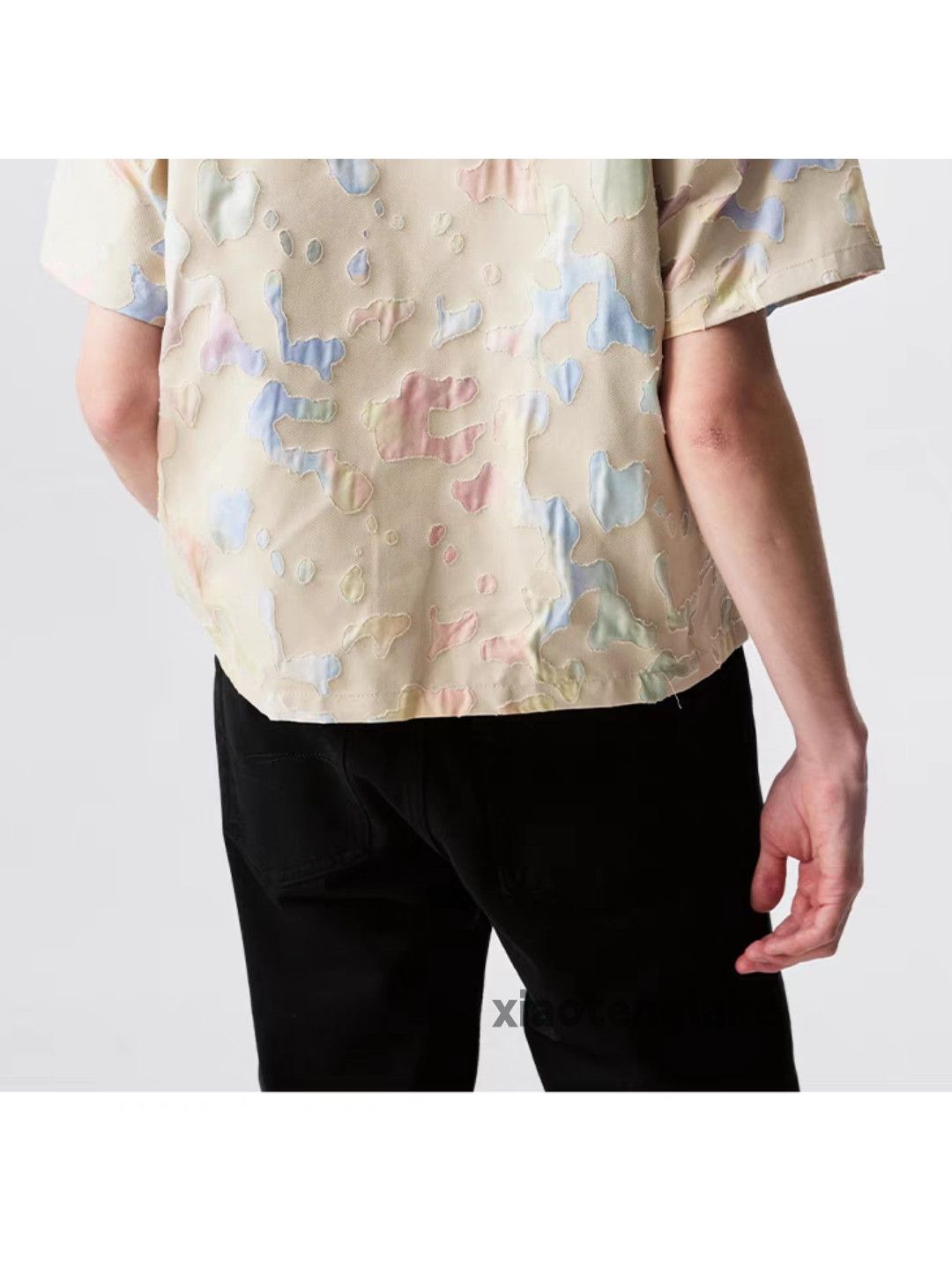 Designer × Vintage Unisex utility loose patchwork yuppie aloha Hawaiian shirt Size US L / EU 52-54 / 3 - 7 Thumbnail