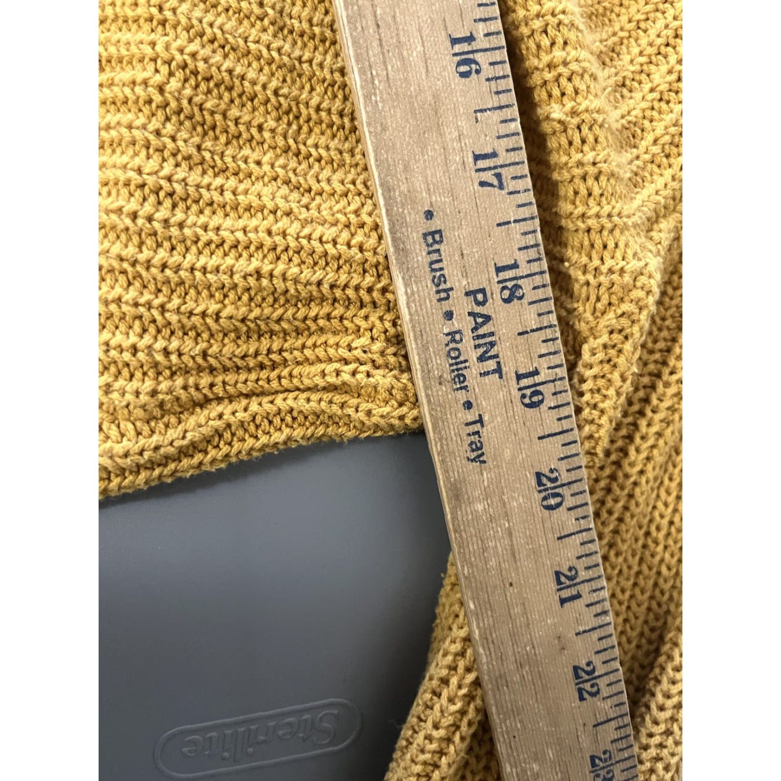 Vintage Aero Aeropostale Yellow Tie Front Blouse Women's XS Cropped Scoop Neck Long Sleeve Cotton Top Size XS / US 0-2 / IT 36-38 - 5 Thumbnail