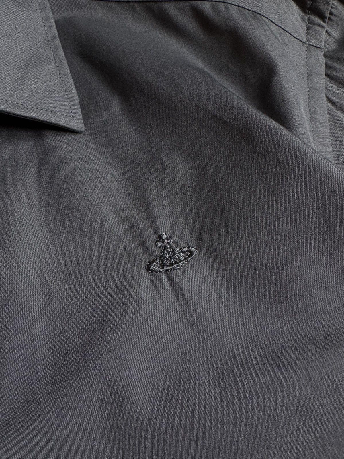 Vivienne Westwood Rare❗️Vivienne Westwood Gray Logo Button Up Shirt Size US M / EU 48-50 / 2 - 7 Thumbnail