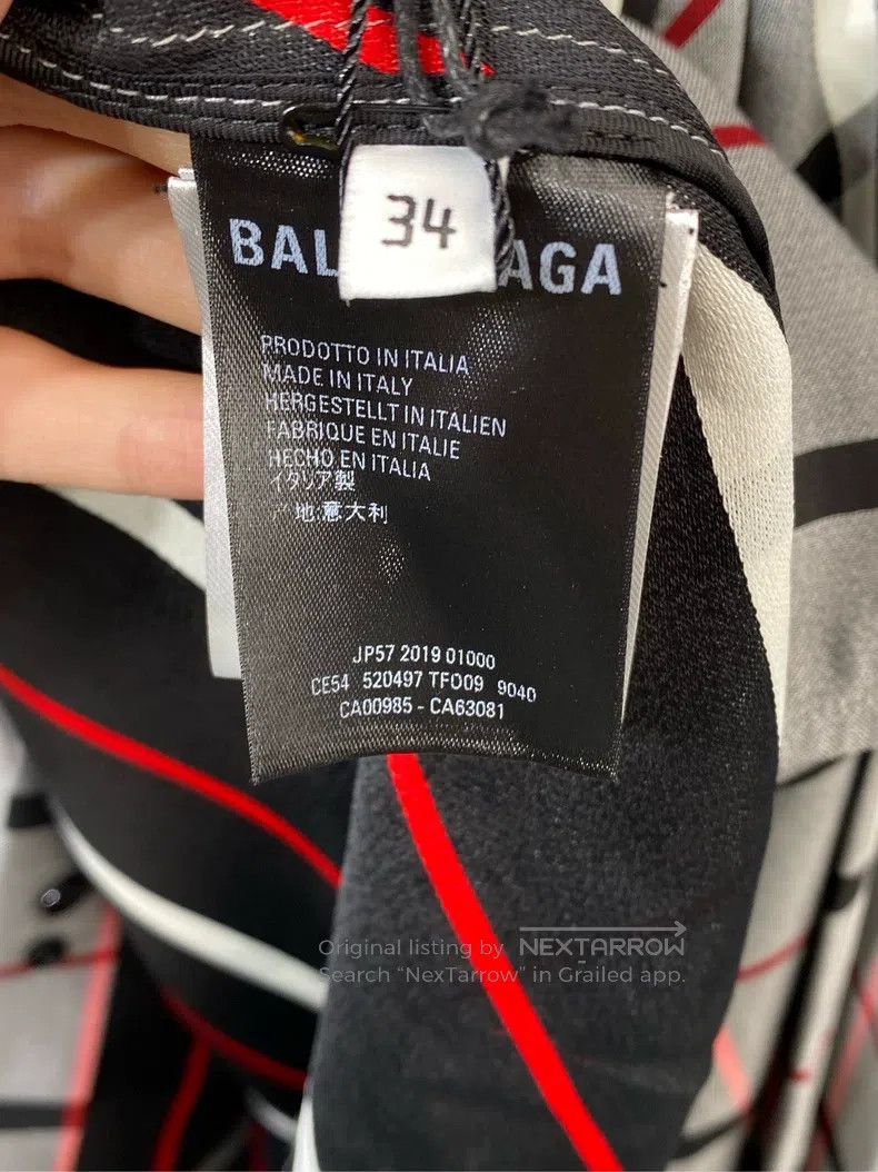 Balenciaga Balenciaga Long-sleeve checkered shirt with print logo Size XXS / US 00 / IT 34 - 7 Thumbnail
