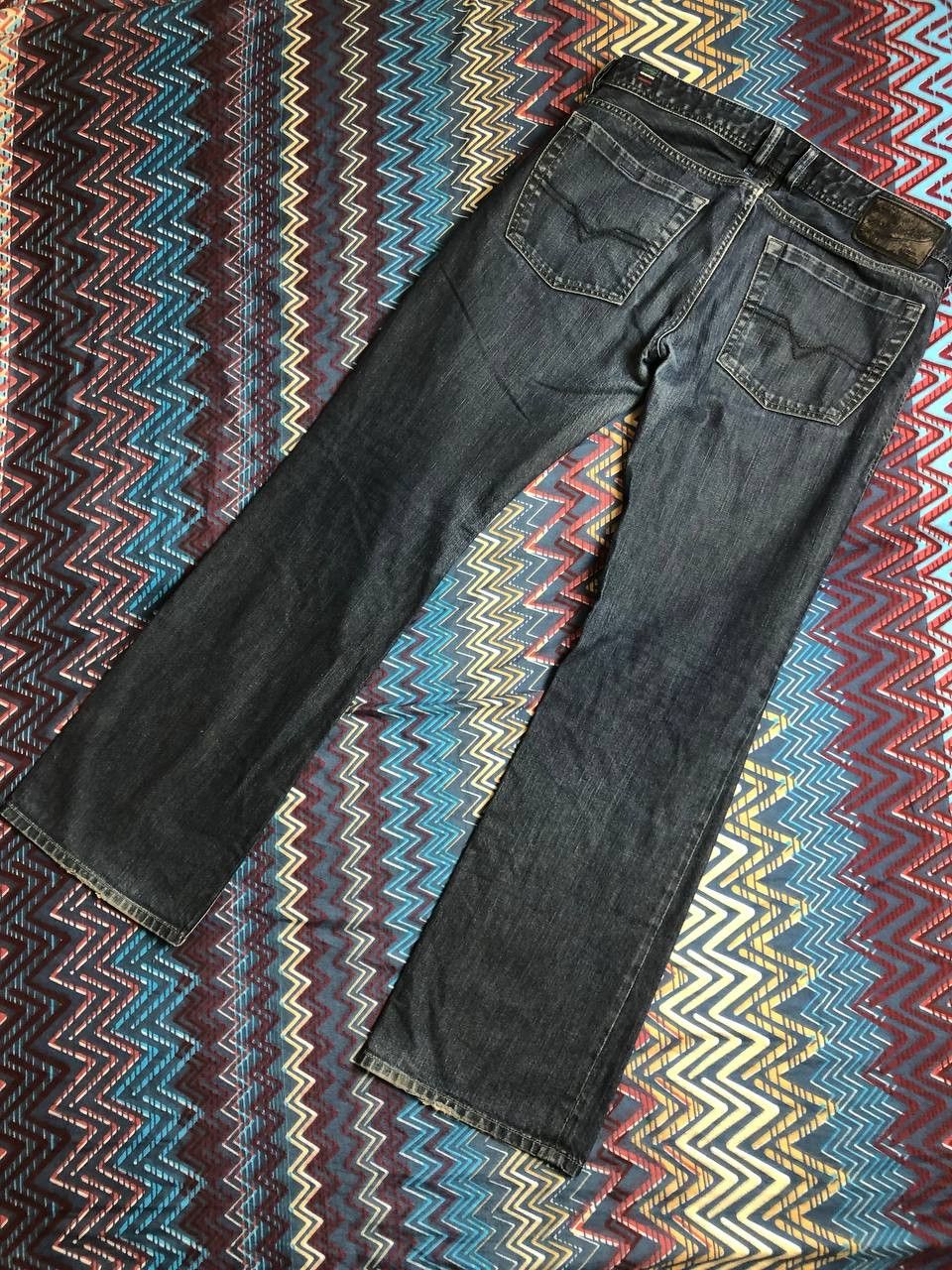 Japanese Brand Crazy Crash Dirty Baggy Faded Jean Japan Avant Garde Style Size US 32 / EU 48 - 22 Thumbnail