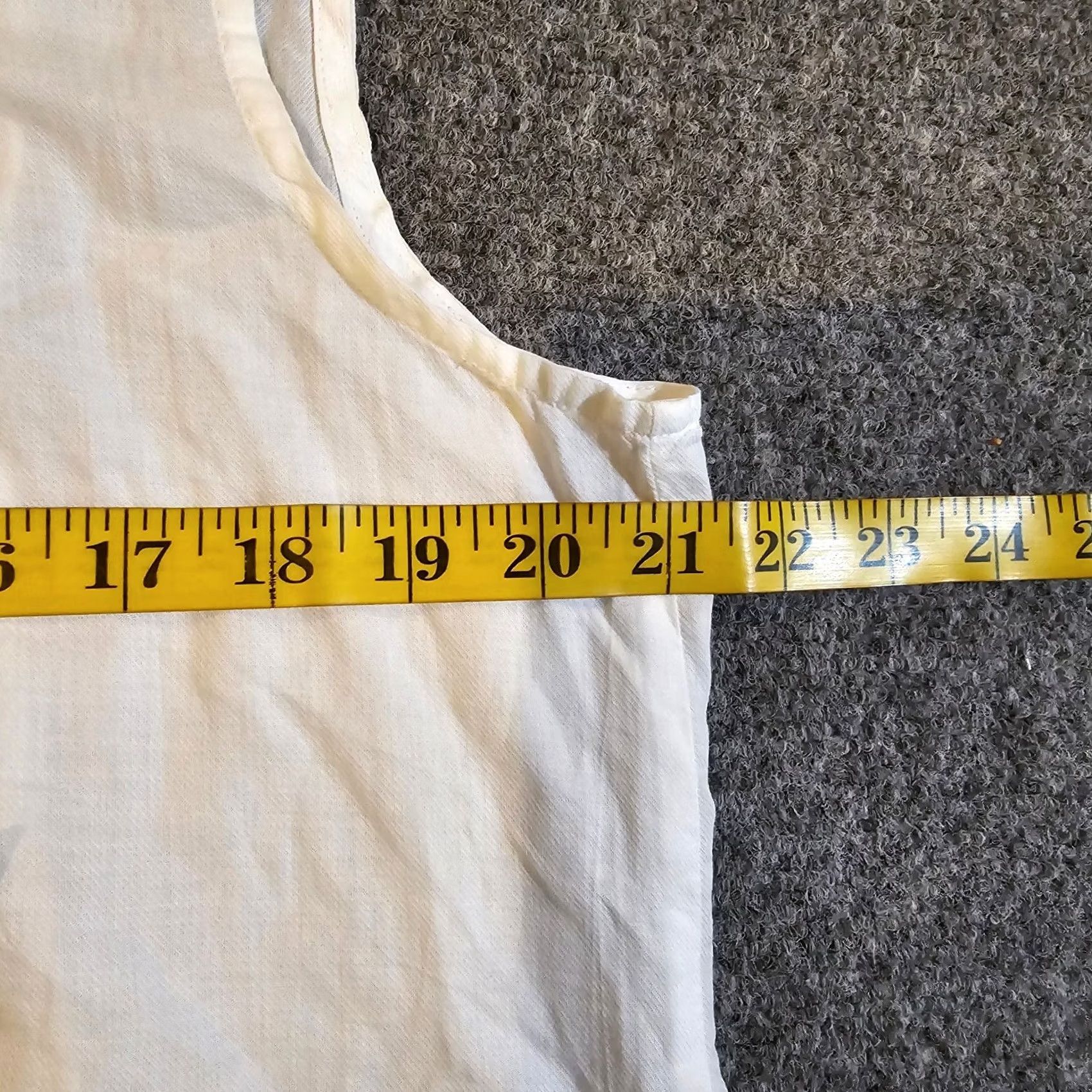 Vintage L.L. Bean Tank Top Womens Size 18 White Lightweight Sheer Tie Tank Top Casual Layer Shirt Size XXL / US 16-18 / IT 52-54 - 4 Thumbnail