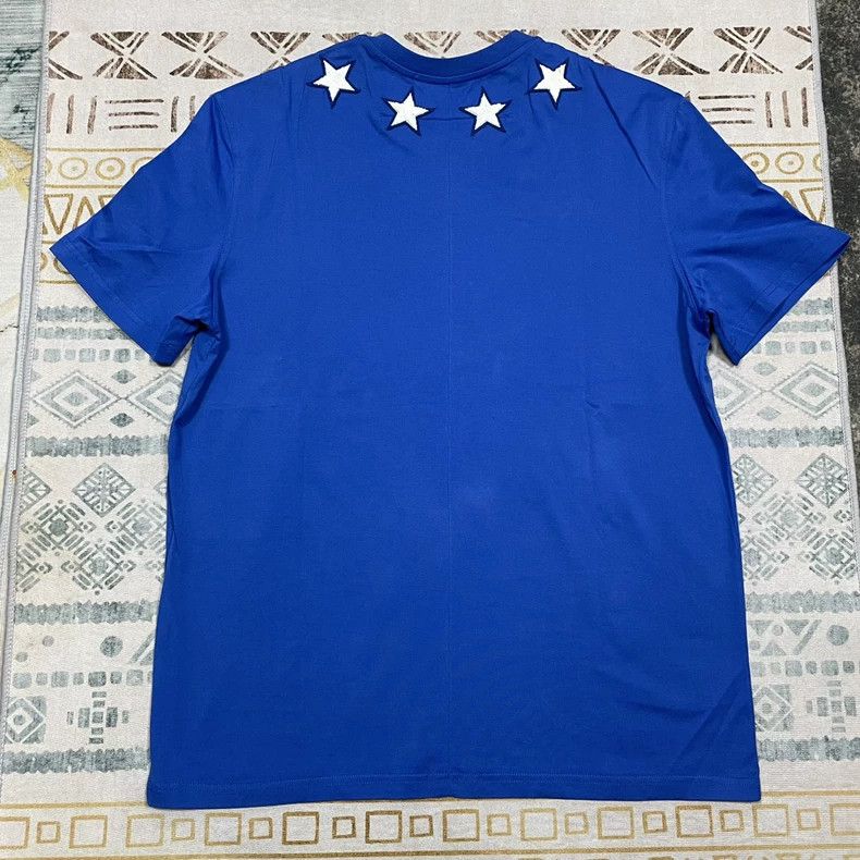Givenchy Givenchy Blue Five-Pointed Star T-Shirt Size US L / EU 52-54 / 3 - 2 Thumbnail