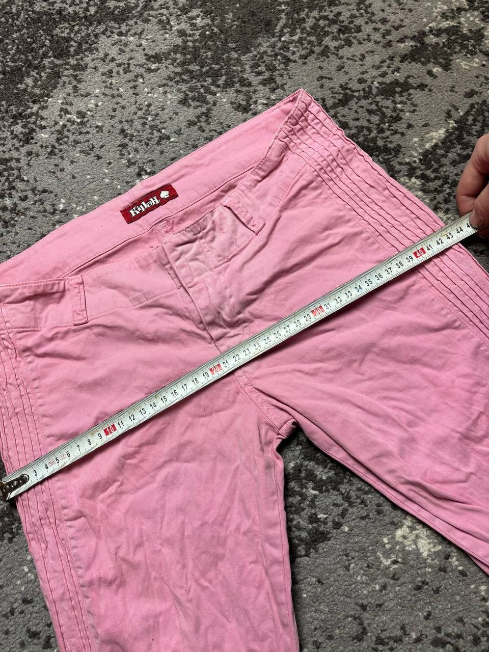 Japanese Brand Vintage 90s pink pant Jlo Paris Hilton y2k rare jeans pants Size 29" - 3 Thumbnail