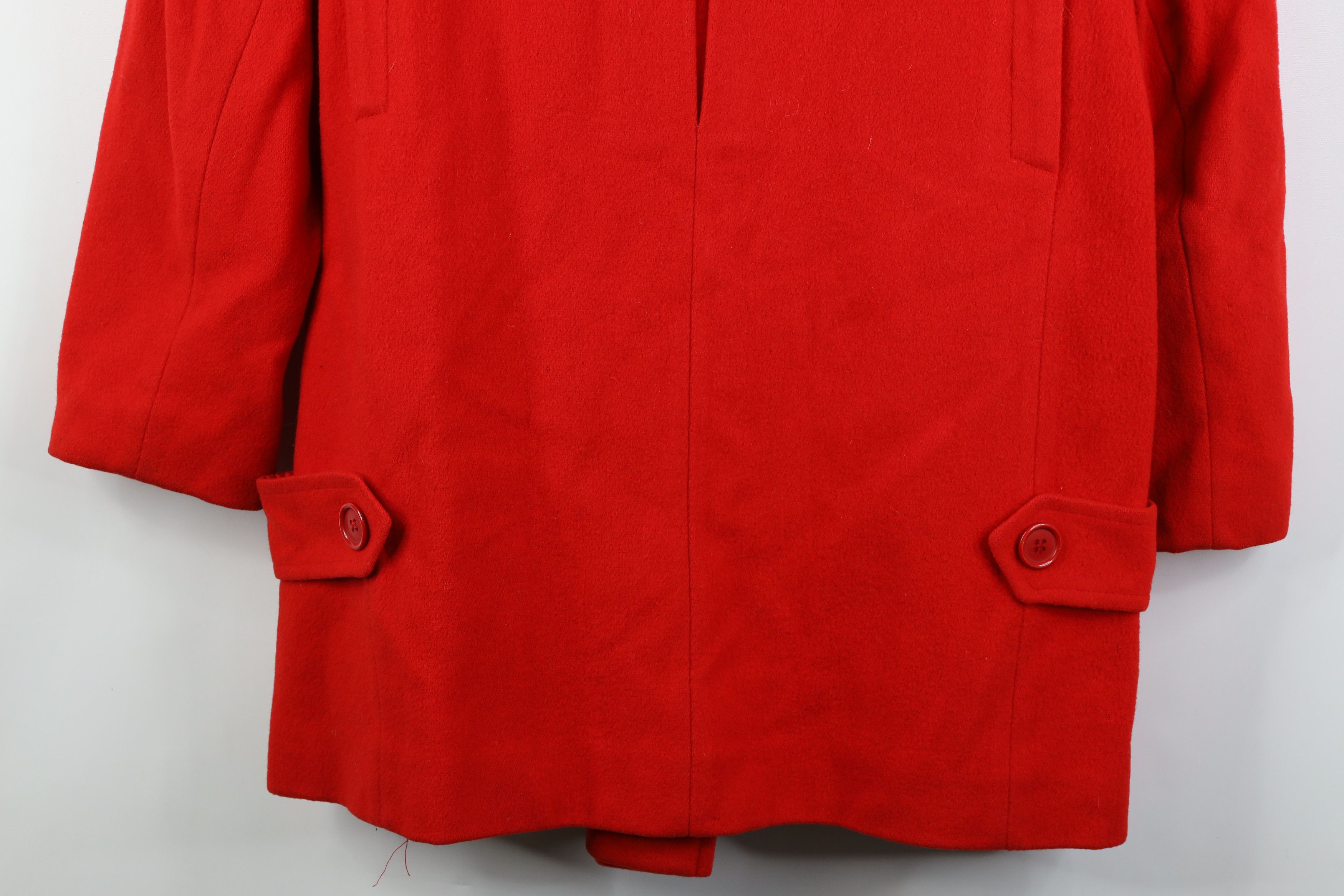 Vintage Vintage 60s 70s Streetwear Breasted Peacoat Jacket Red USA Size L / US 10 / IT 46 - 17 Thumbnail
