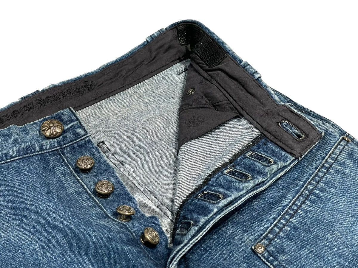 Chrome Hearts 32inch Chrome Hearts Denim Carpenter Shorts Size US 32 / EU 48 - 5 Thumbnail