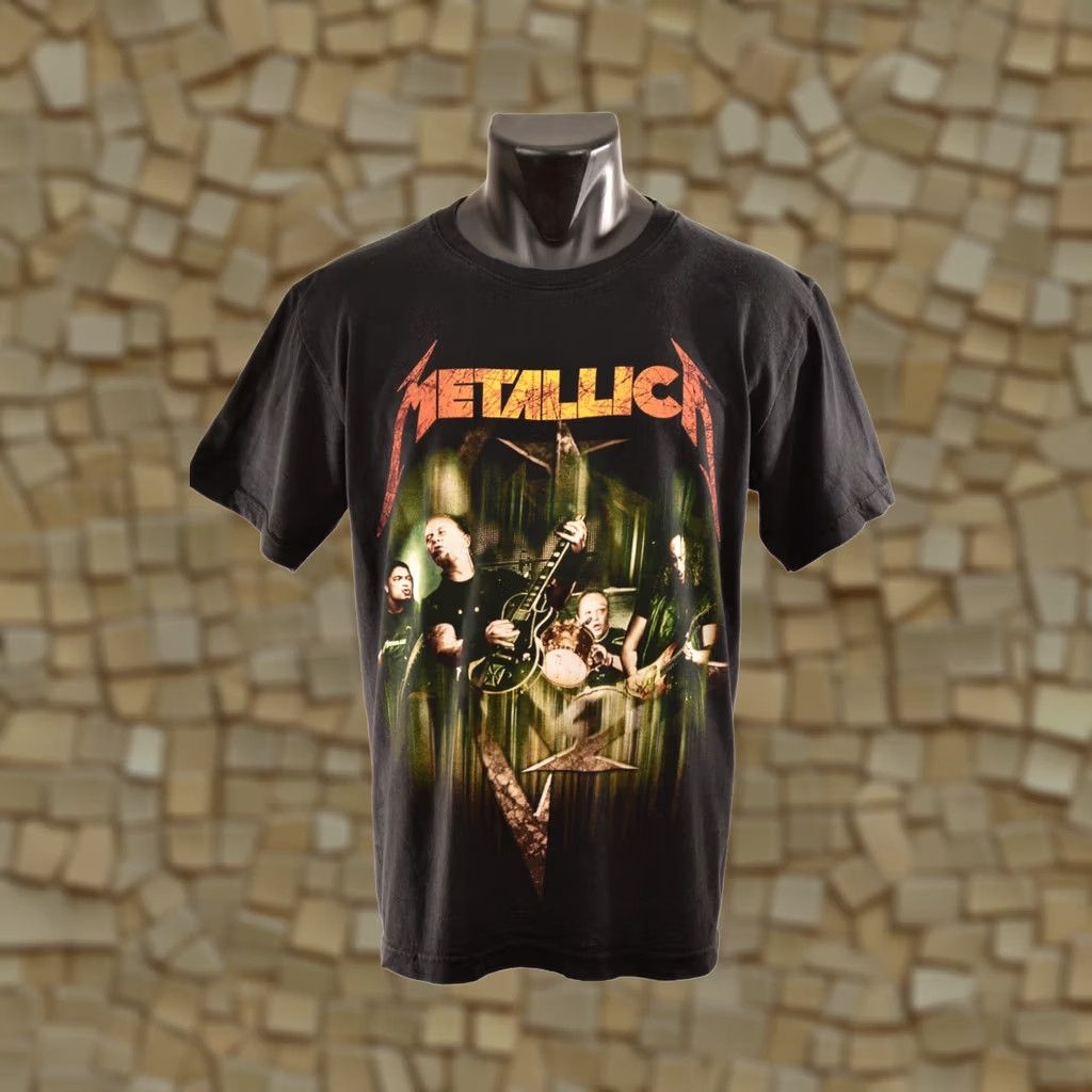Vintage VINTAGE Red Rock of the T-Shirts Metallica Metal T-Shirt Tee Shirt M Black Mens T-Shirt 90s Rock Concert Size US M / EU 48-50 / 2 - 1 Thumbnail