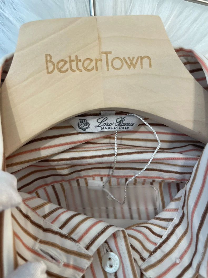 Loro Piana LORO PIANA Striped cotton shirt Size XL / US 12-14 / IT 48-50 - 3 Thumbnail