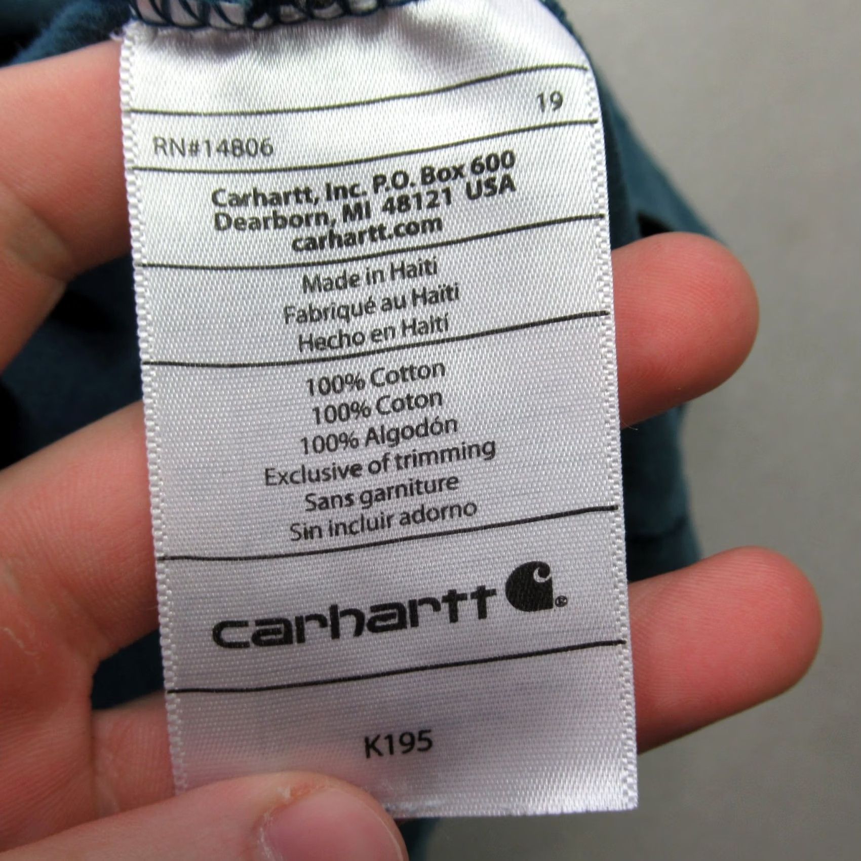 Carhartt Carhartt Mens Shirt Large Short Sleeve Crew Neck Blue Casual Lightweight Shirt Mens L Blue Carhartt Size US L / EU 52-54 / 3 - 5 Thumbnail