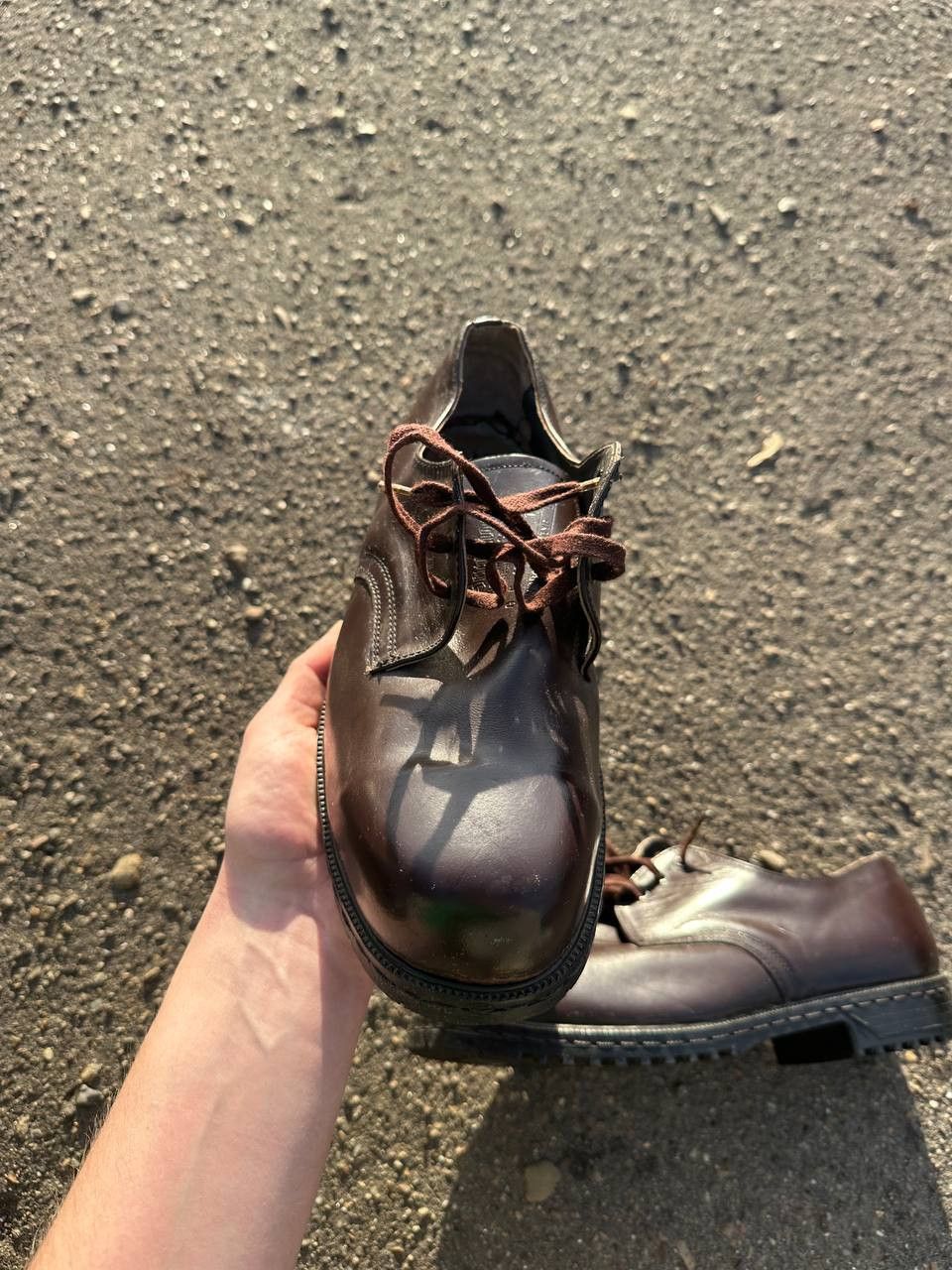 Other Steel Toe Vintage Bergmann Guidi style Leather Loafers Shoes Size US 10 / EU 43 - 5 Thumbnail