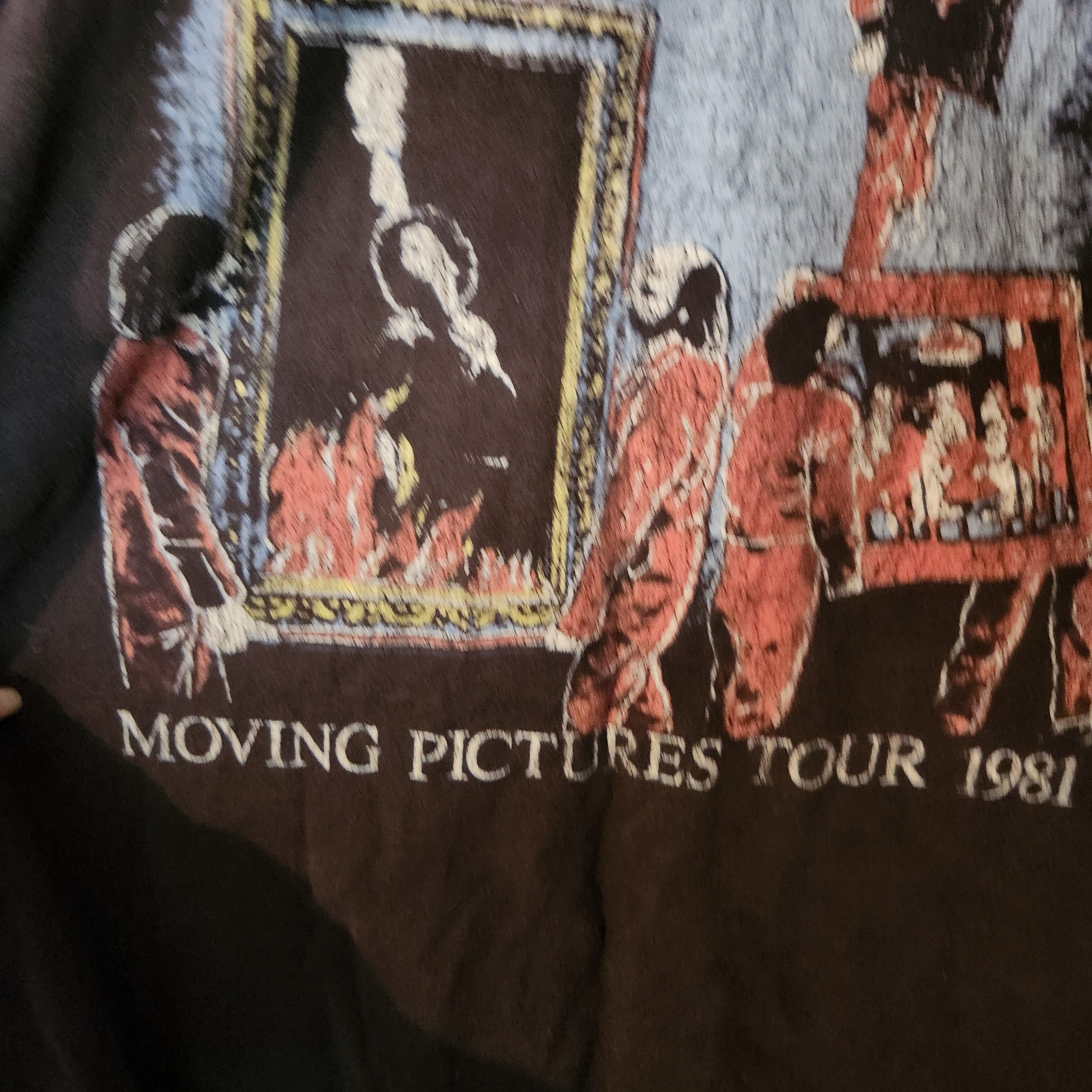 Hanes Rush Moving Pictures Tour 1981 T-Shirt Adult 2XL Black Size US XXL / EU 58 / 5 - 2 Thumbnail