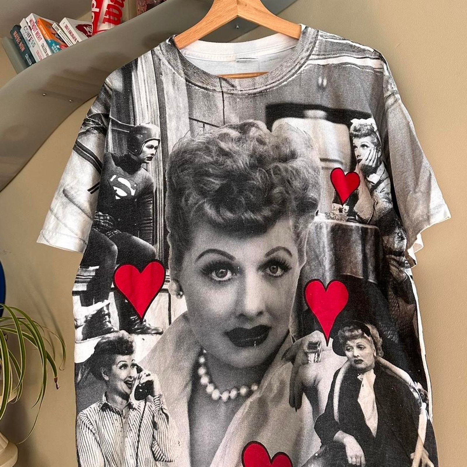 Delta × Vintage Vintage 90s I Love Lucy All Over Print Promo Shirt Size US L / EU 52-54 / 3 - 2 Thumbnail