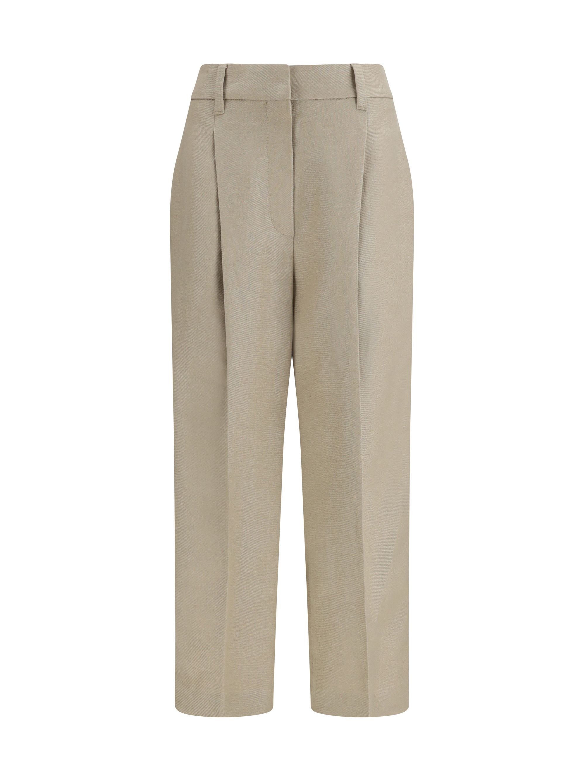 Brunello Cucinelli Linen Trousers Size 28" / US 6 / IT 42 - 1 Thumbnail