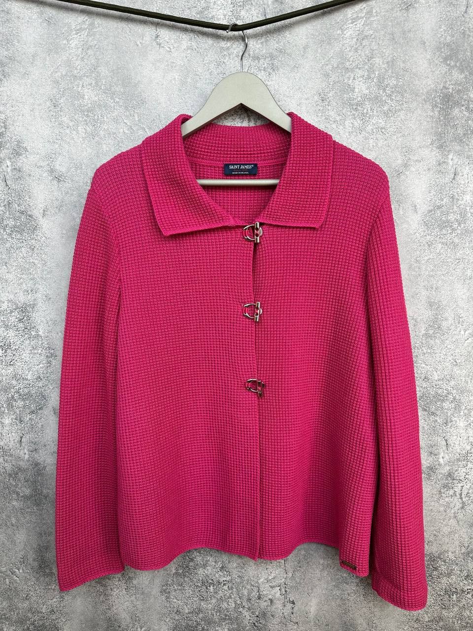 Saint James Saint James France Wool Pure New Wool Waffle Knit Cardigan Size M / US 6-8 / IT 42-44 - 1 Thumbnail