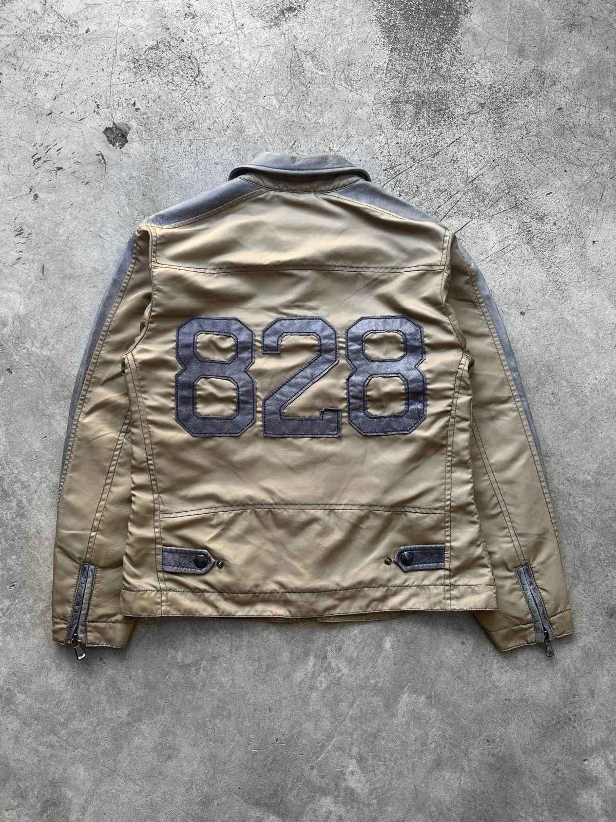 Dolce & Gabbana Hybrid Lambskin Patch Nylon Rider Jacket Size US M / EU 48-50 / 2 - 5 Thumbnail