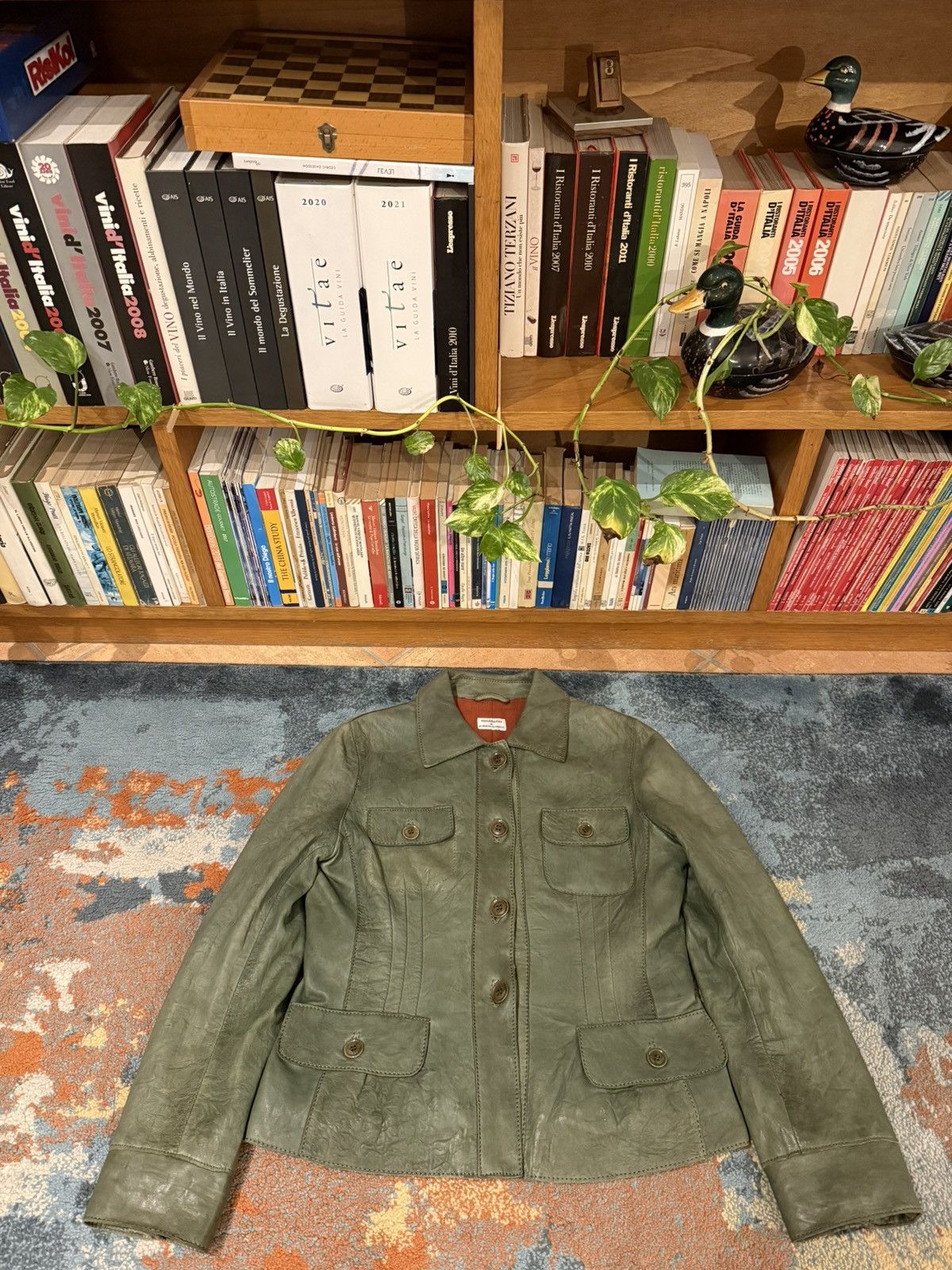 Alberta Ferretti Philosophy DI ALBERTA FERRETTI Vintage Leaher Jacket Archive Size M / US 6-8 / IT 42-44 - 1 Thumbnail