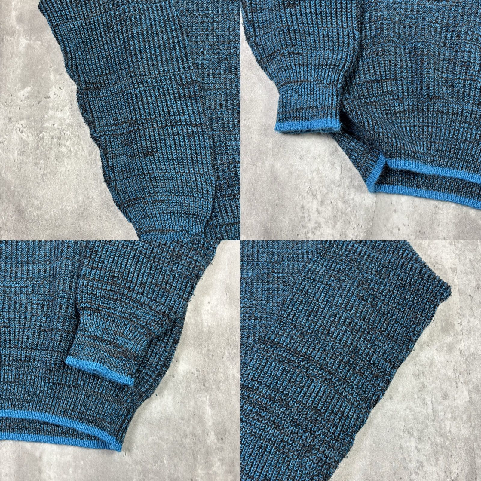 Vintage VINTAGE Saugatuck Pullover Knit Sweater Acrylic Mens XL Blue Black Crew Neck Knit Pattern Solid 80s 90s Size US XL / EU 56 / 4 - 9 Thumbnail
